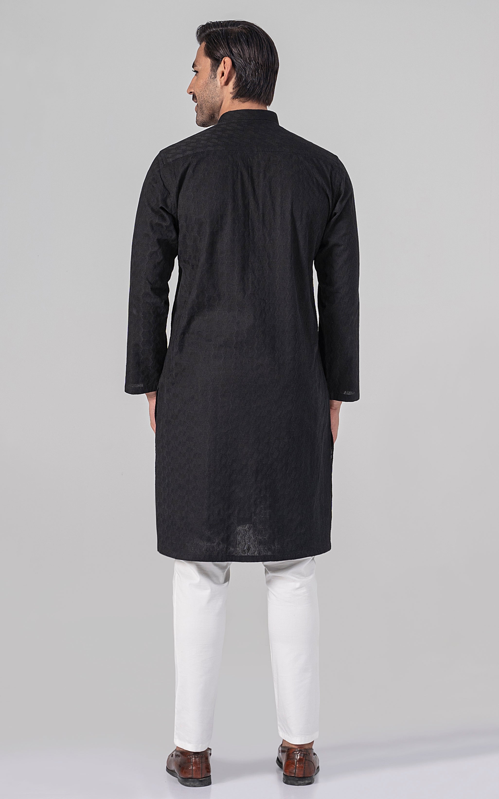 SCHIFFILI EMBROIDERED KURTA - SIGNATURE COLLECTION