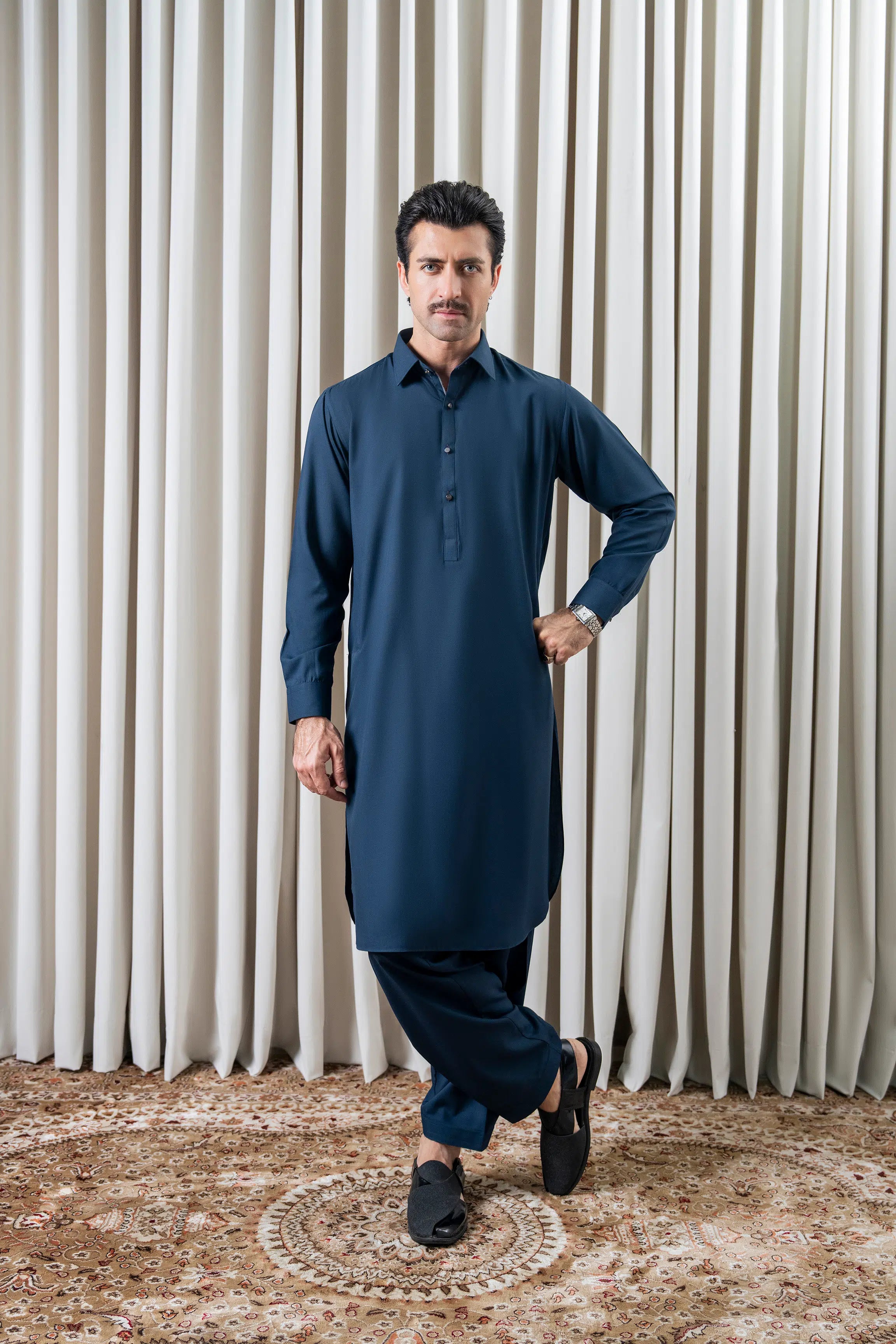 BLENDED KAMEEZ SHALWAR - SIGNATURE COLLECTION TEAL