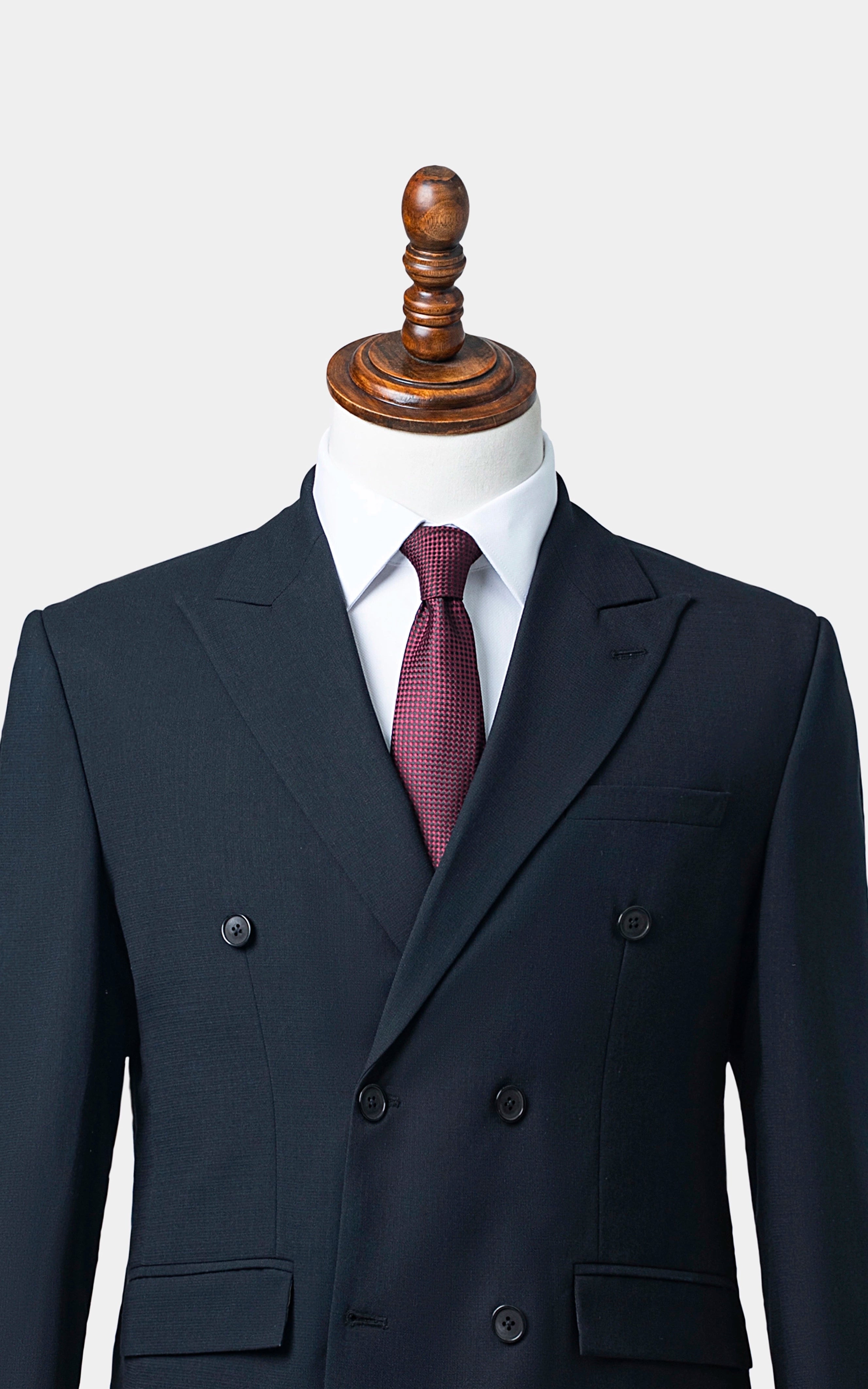 Two-Piece Double Breasted Suit Black