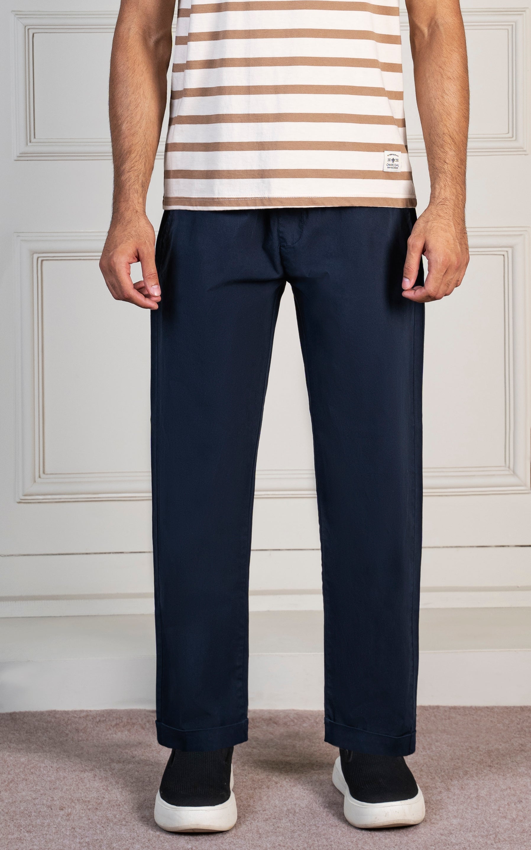 STRAIGHT FIT JOGGER TROUSER NAVY