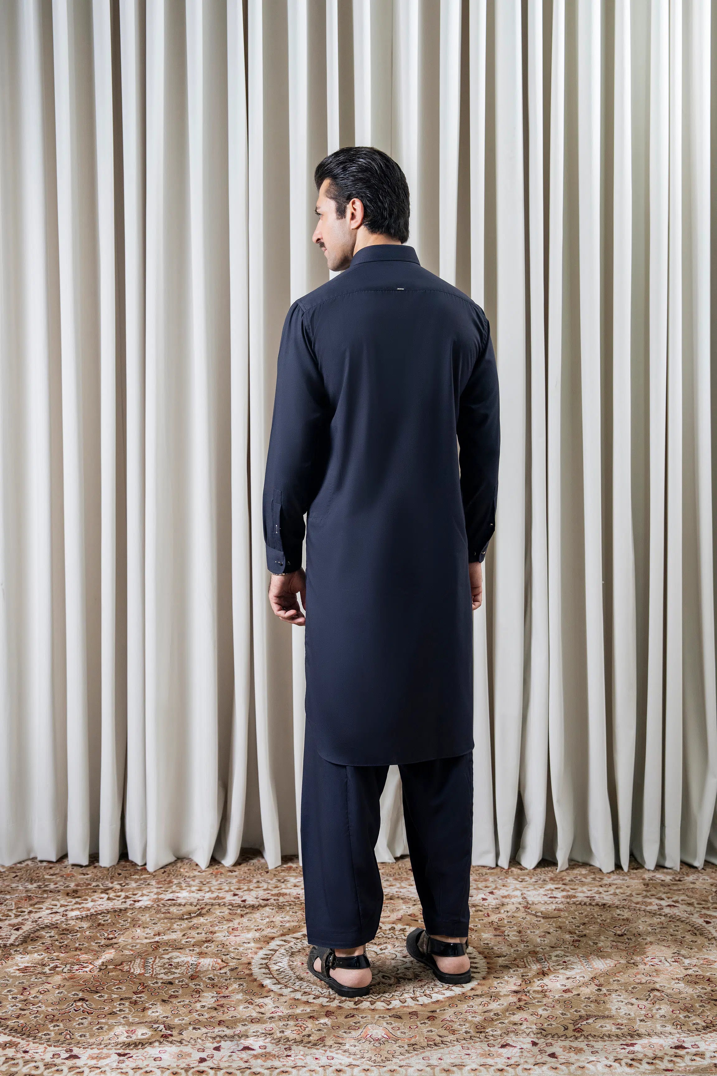 BLENDED KAMEEZ SHALWAR - SIGNATURE COLLECTION NAVY