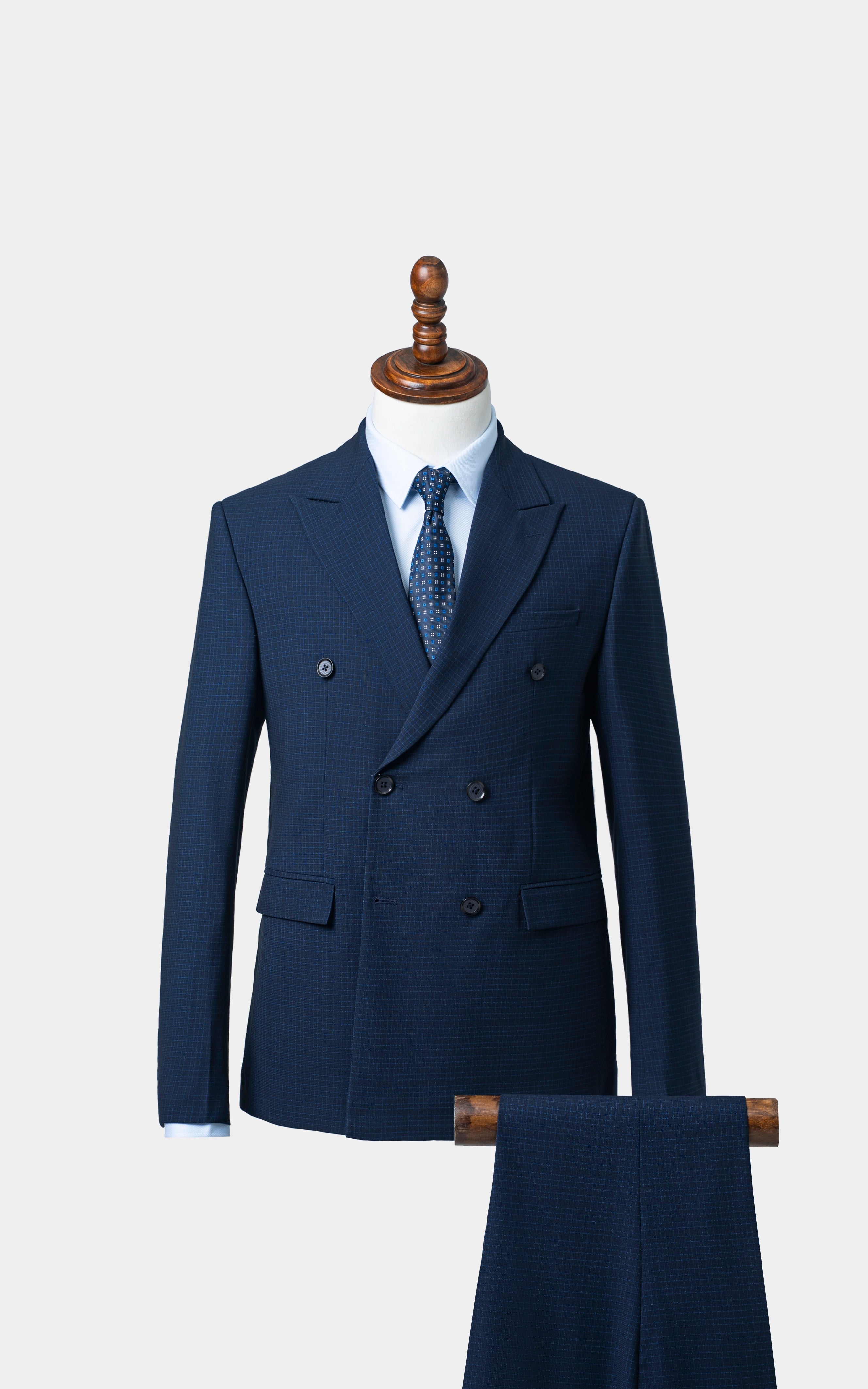 Two-Piece Double Breasted Suit Navy