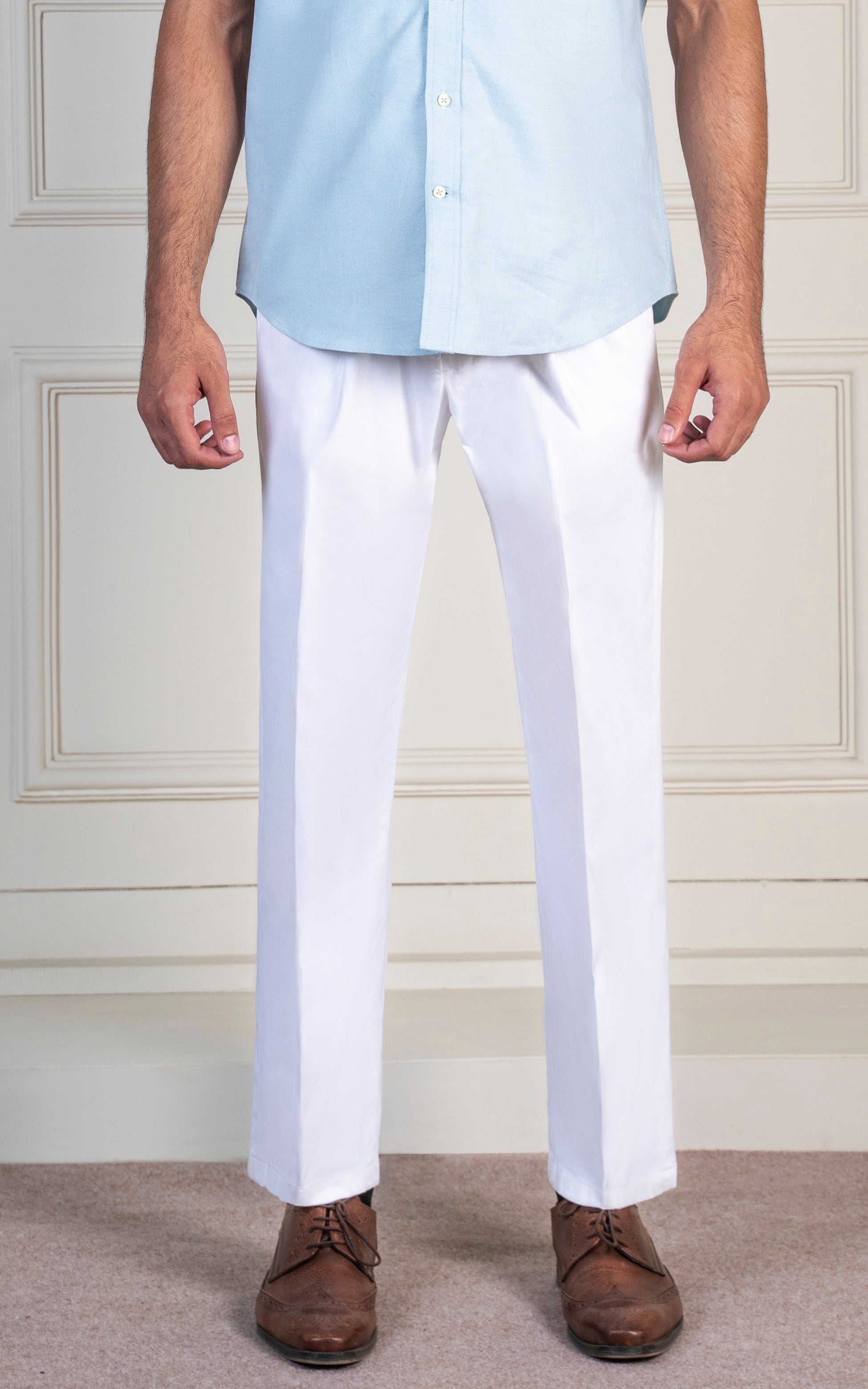SATIN LOOSE FIT PANT WHITE
