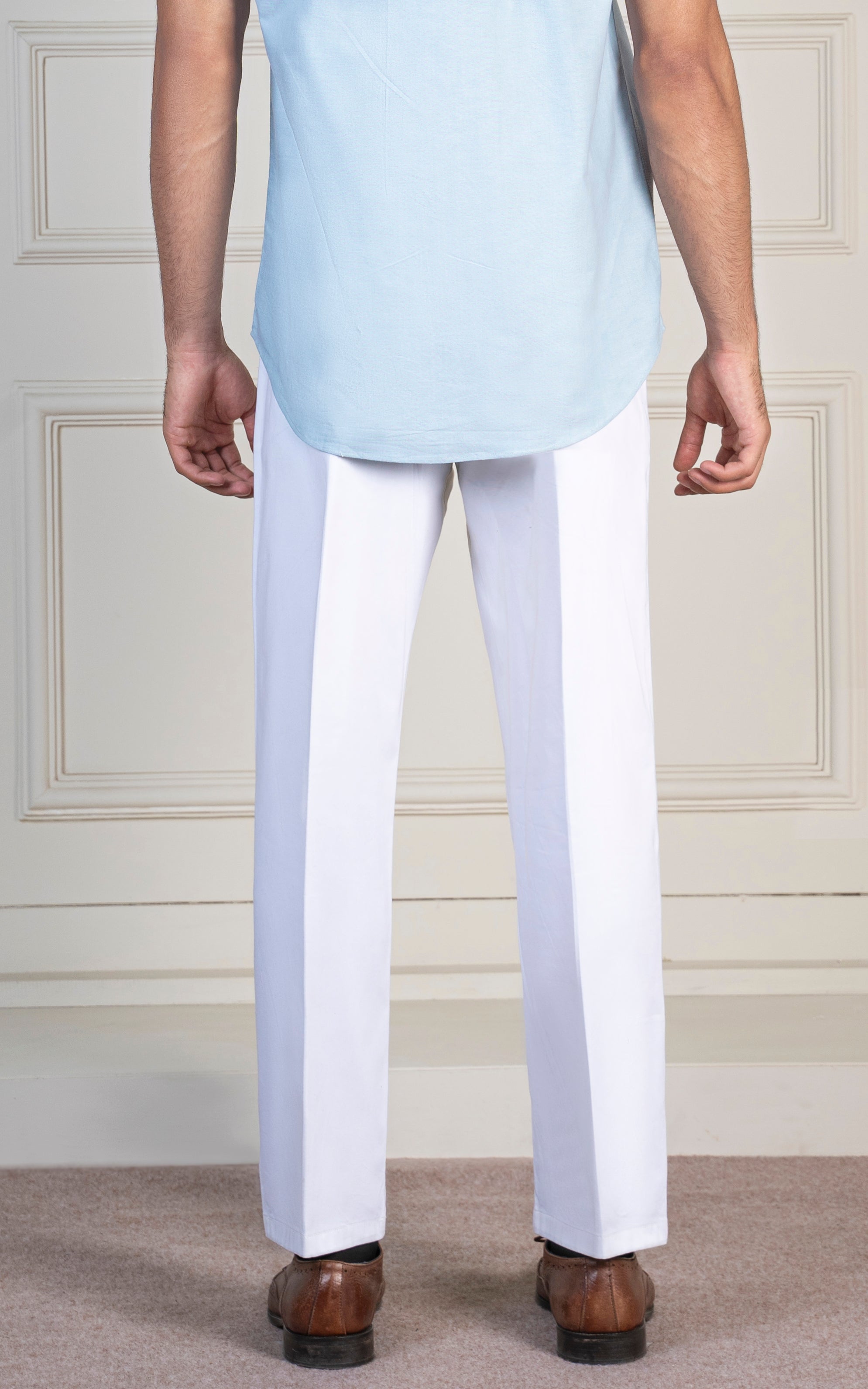 SATIN LOOSE FIT PANT WHITE
