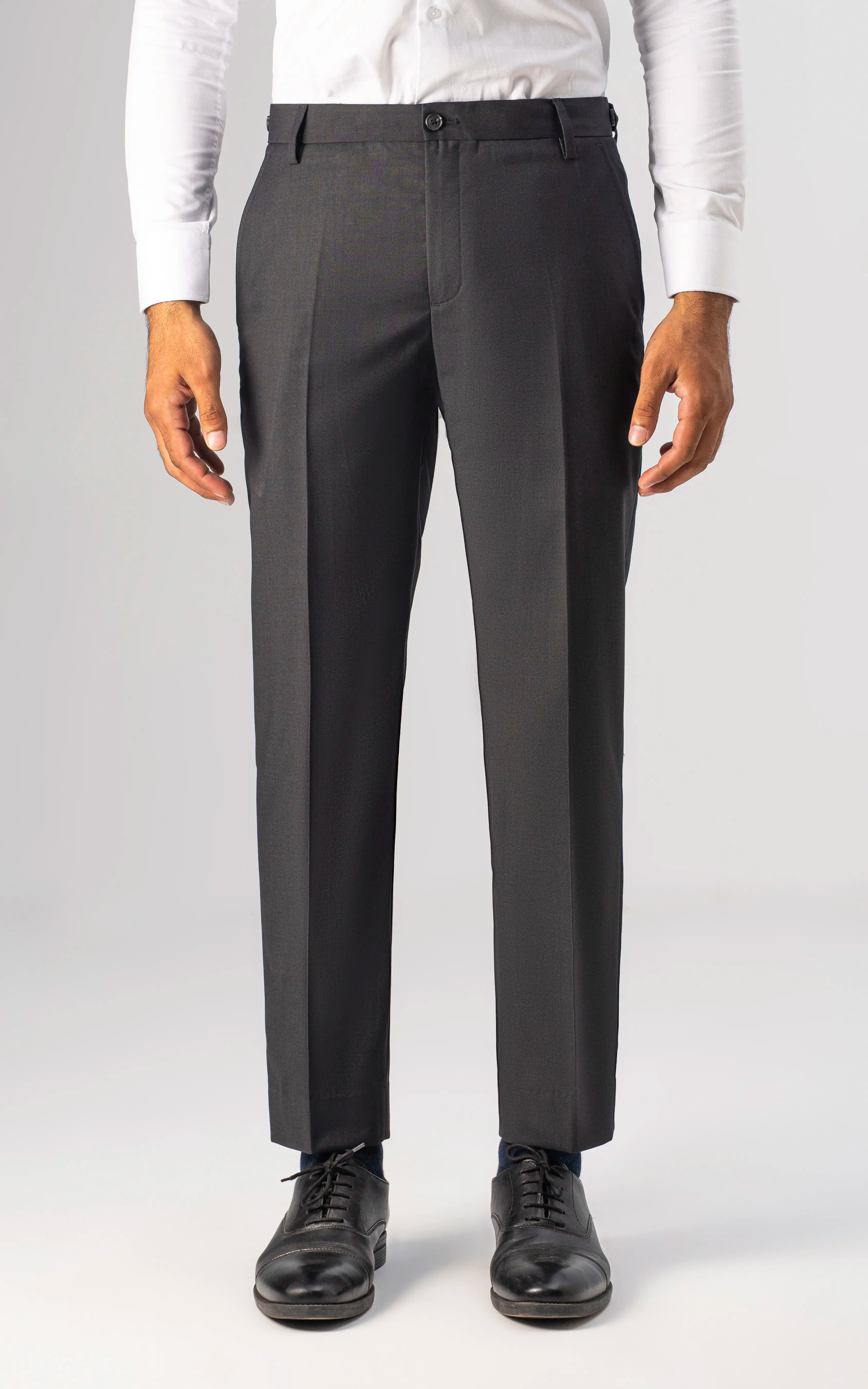Adjustable Waist Dress Pant Charcoal