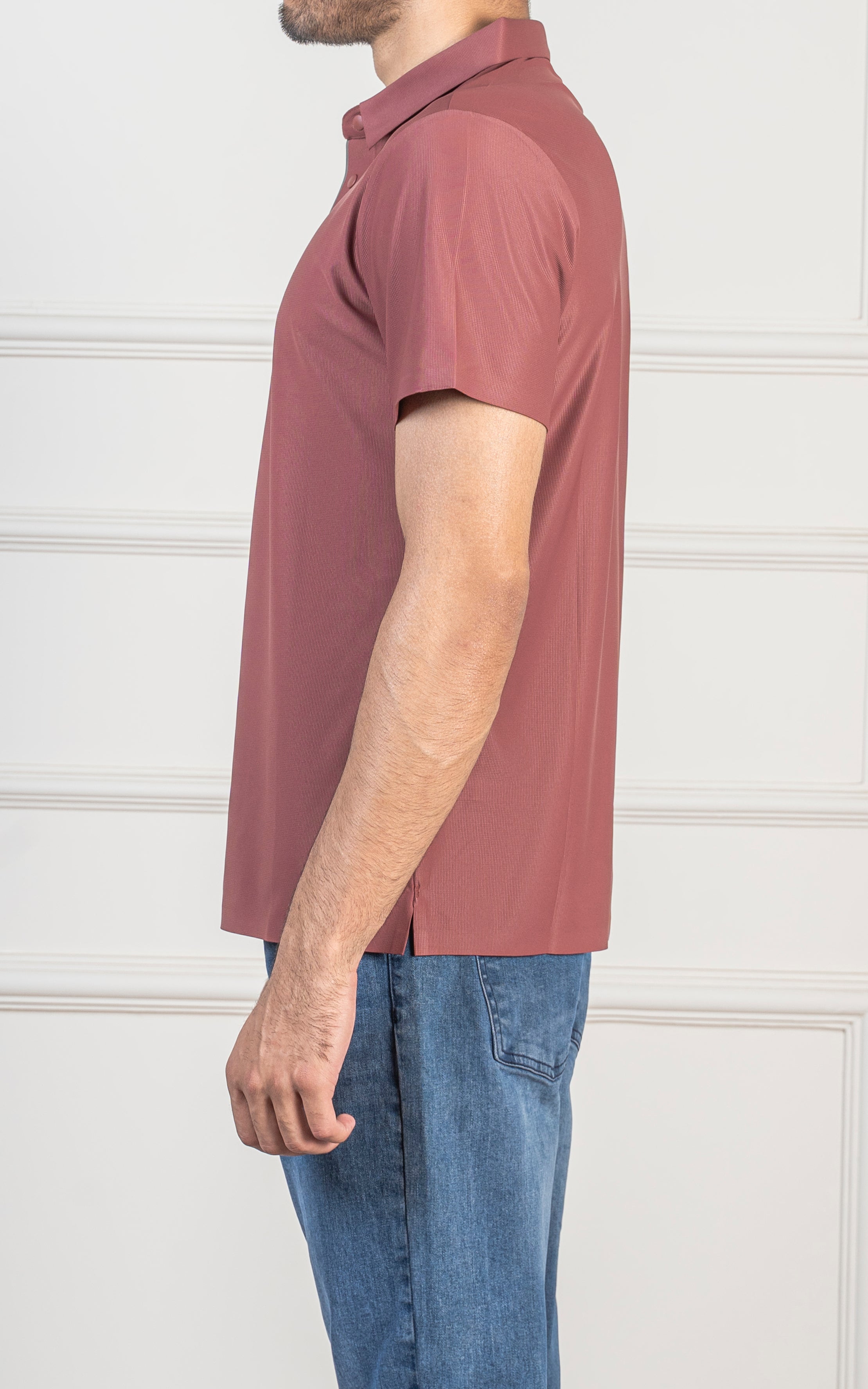 PLAIN EXECUTIVE POLO SHIRT RUST