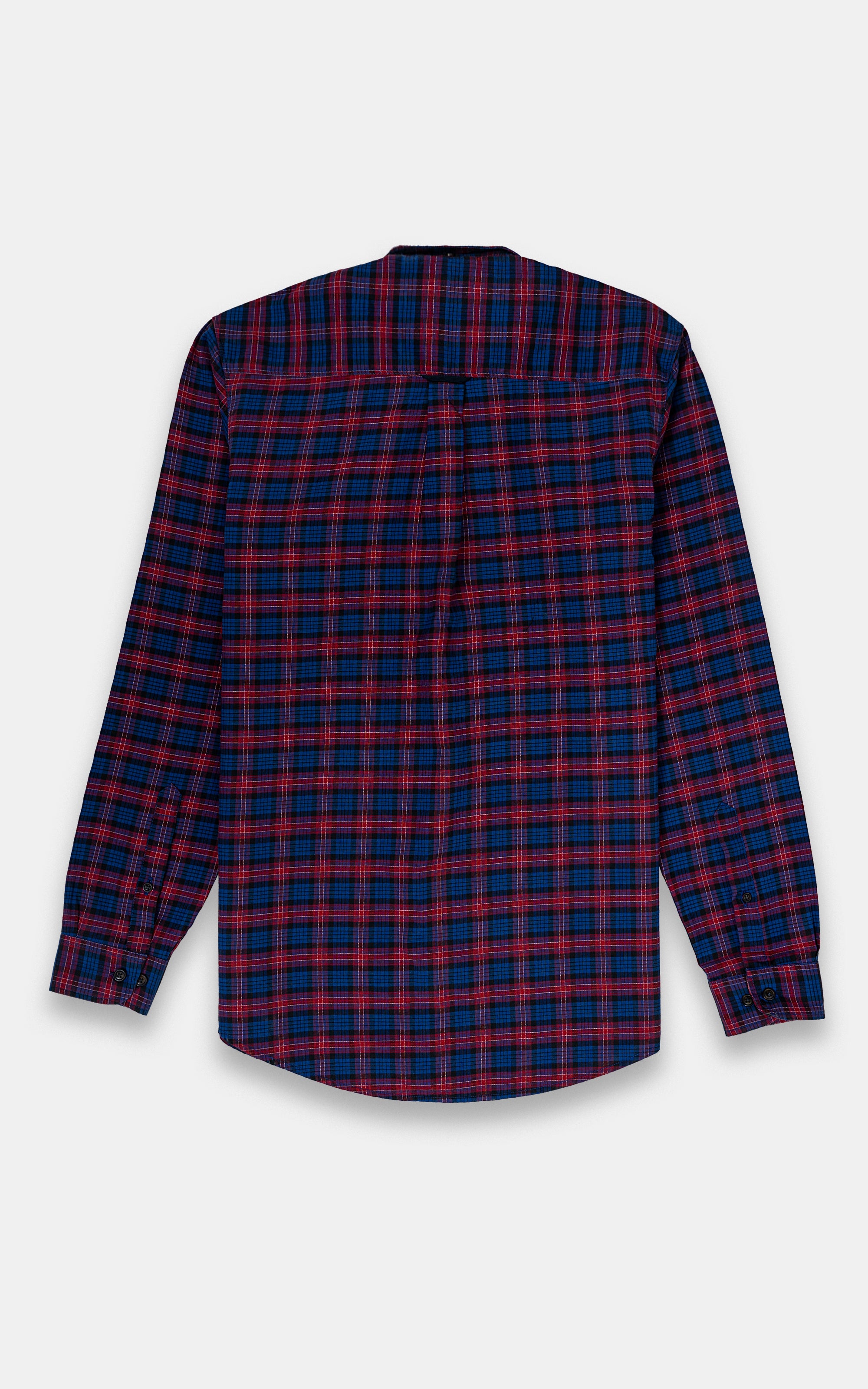 CASUAL SHIRT NAVY MAROON CHECK