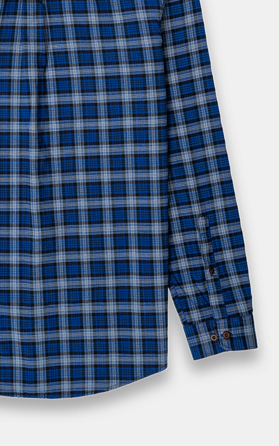 CASUAL SHIRT NAVY GREY CHECK