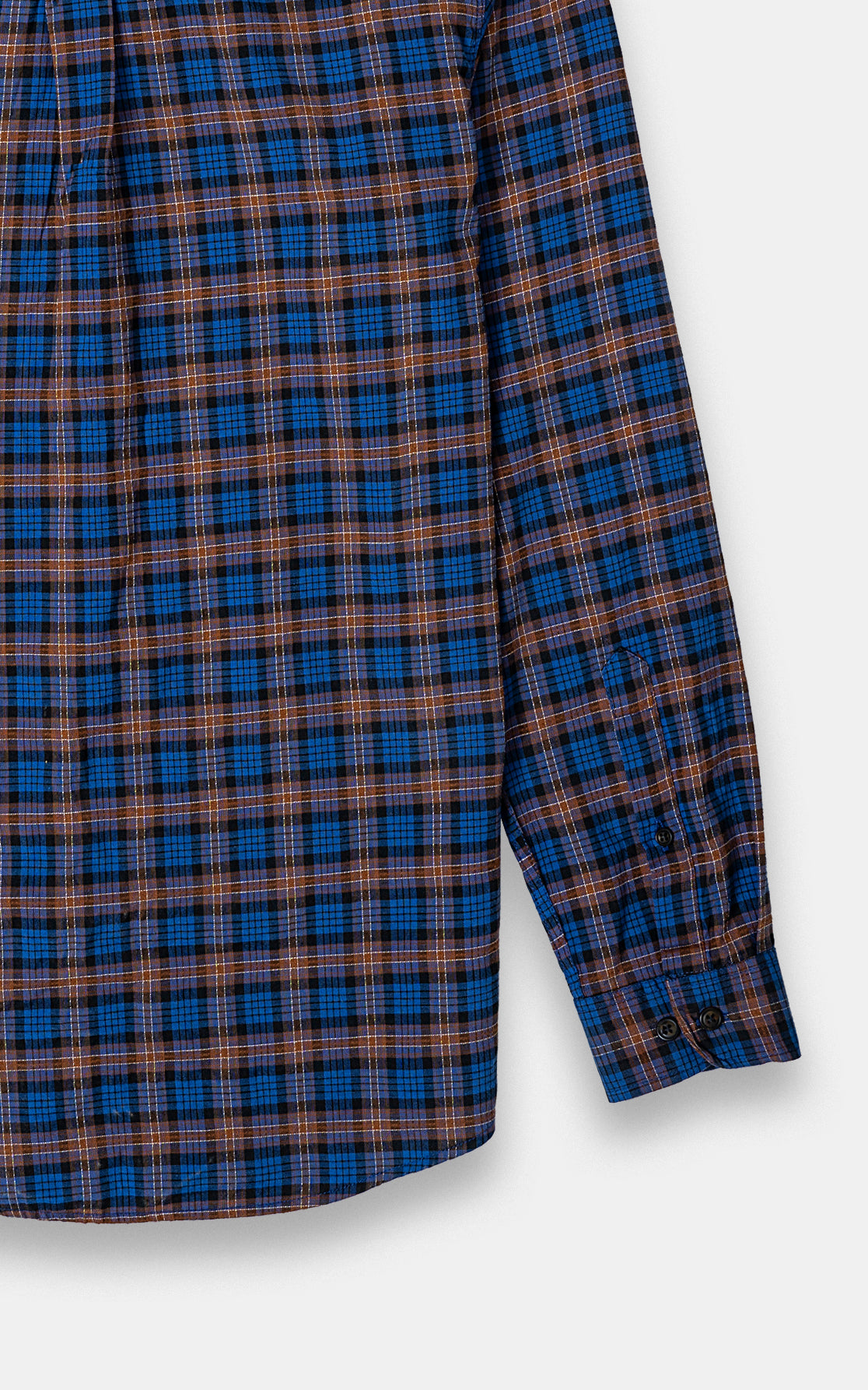 CASUAL SHIRT NAVY RUST CHECK