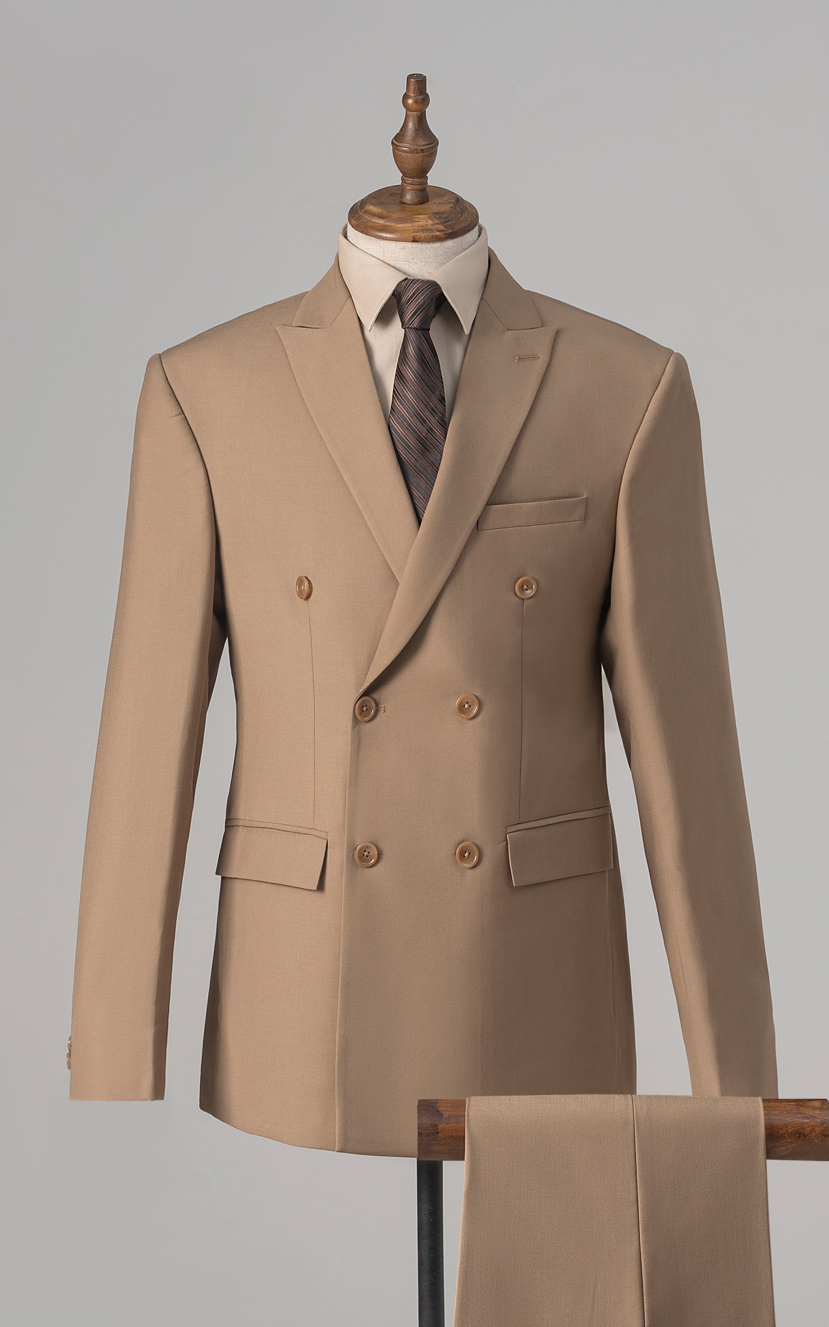 2 PIECE SUIT KHAKI