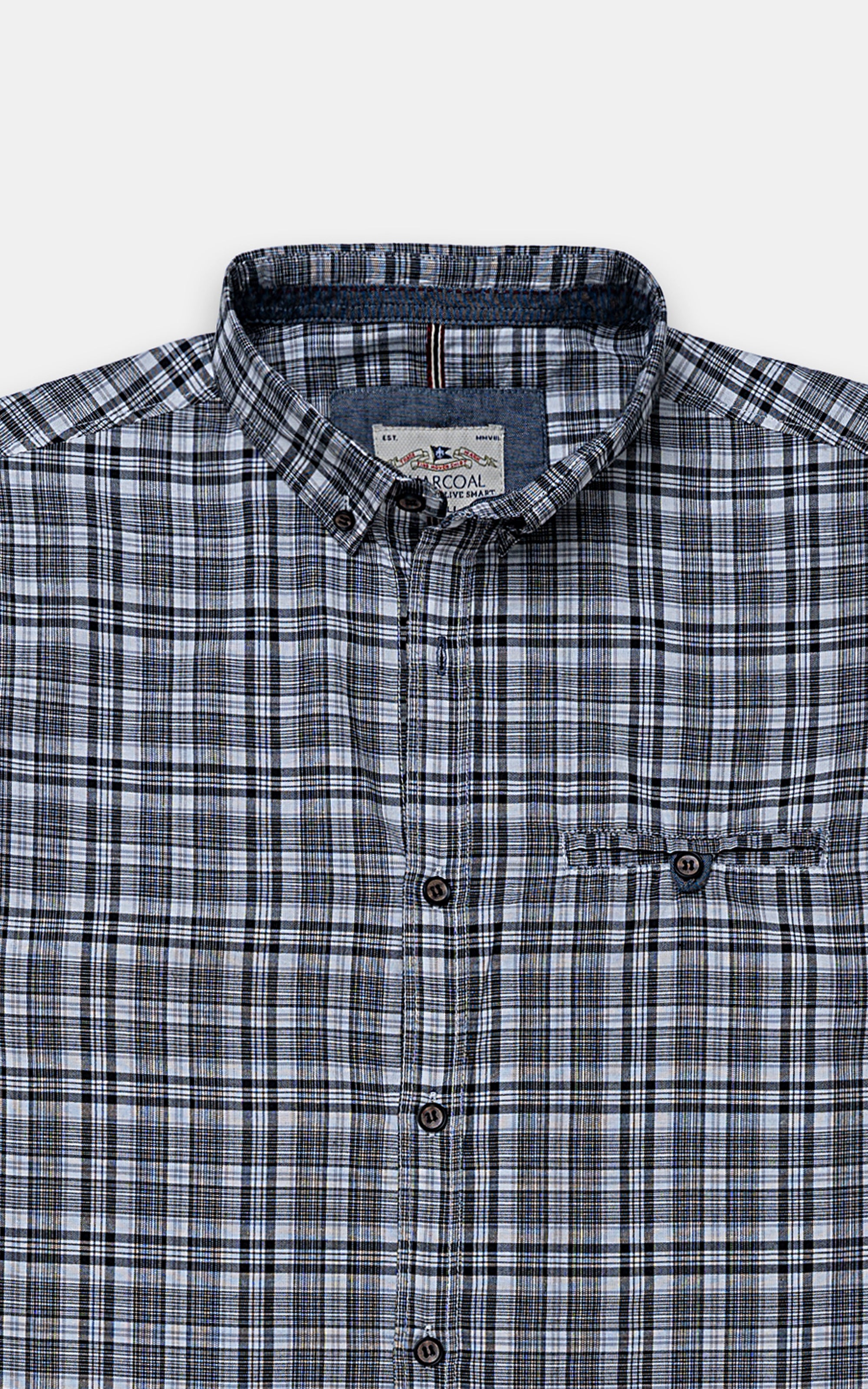 CASUAL SHIRT BLACK CHECK