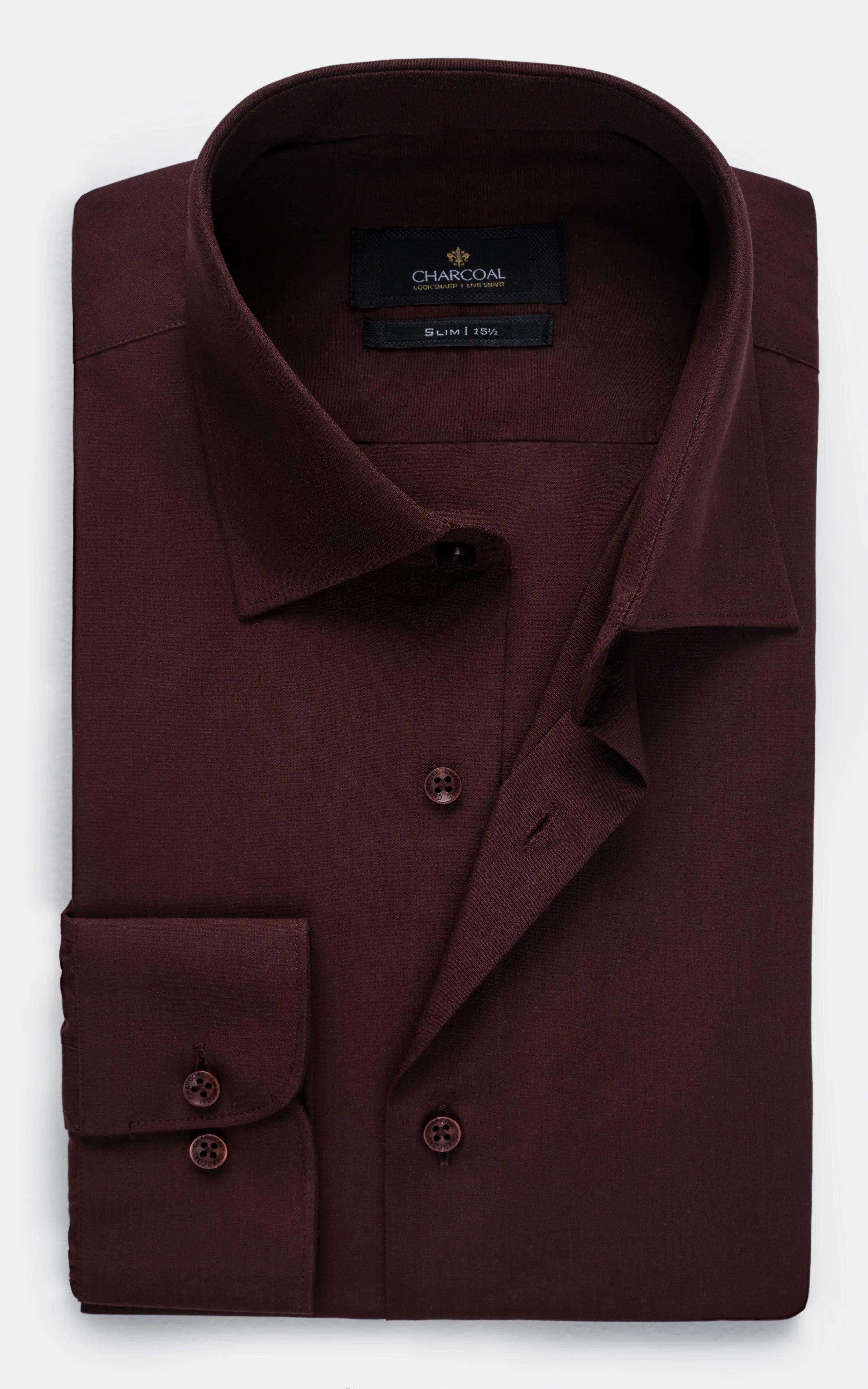 DRESS SHIRT MAROON