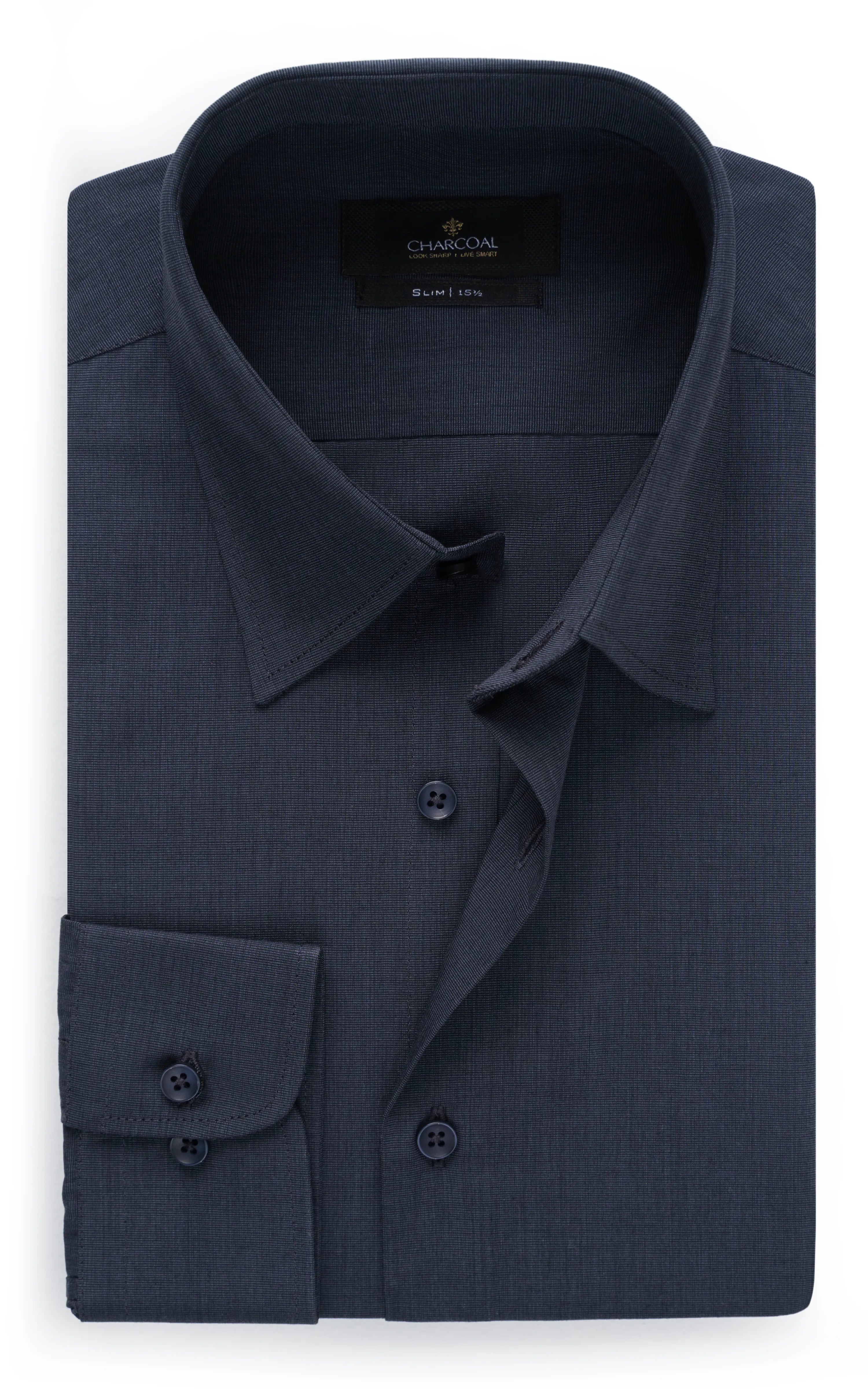 DRESS SHIRT CHARCOAL GREY