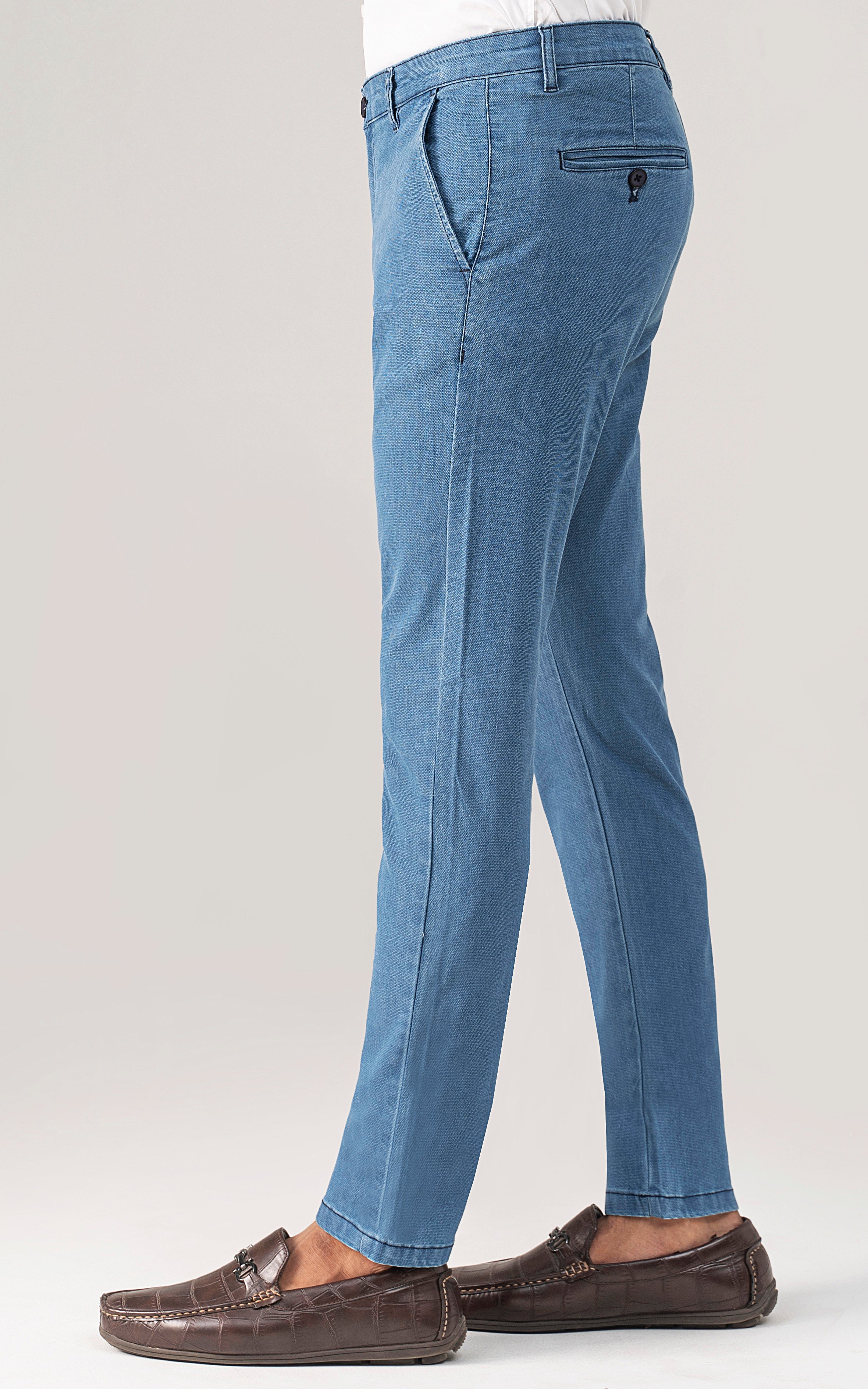 CASUAL PANT CROSS POCKET MID BLUE