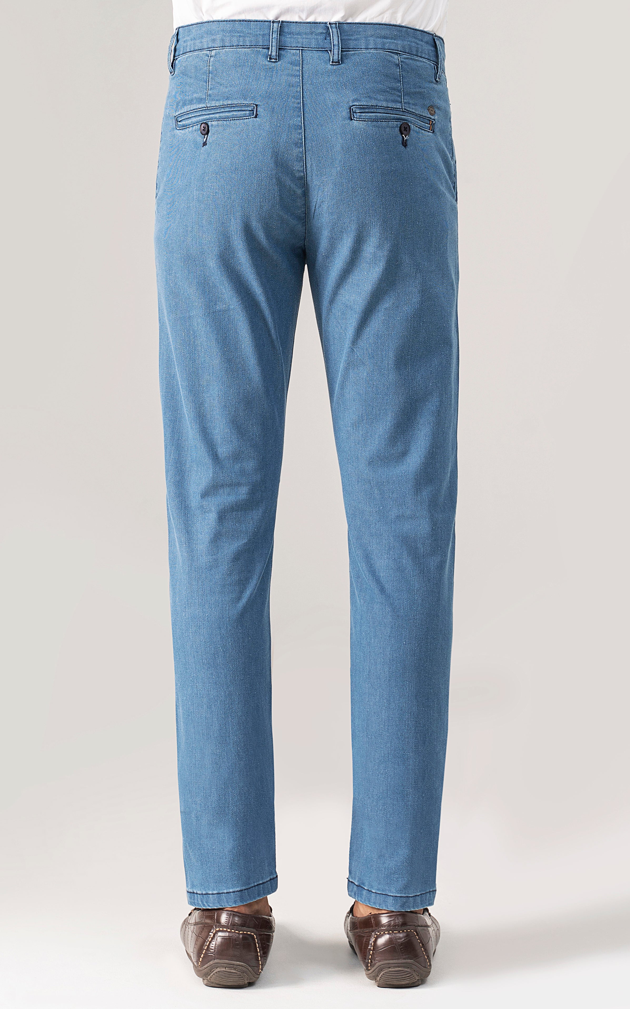 CASUAL PANT CROSS POCKET MID BLUE