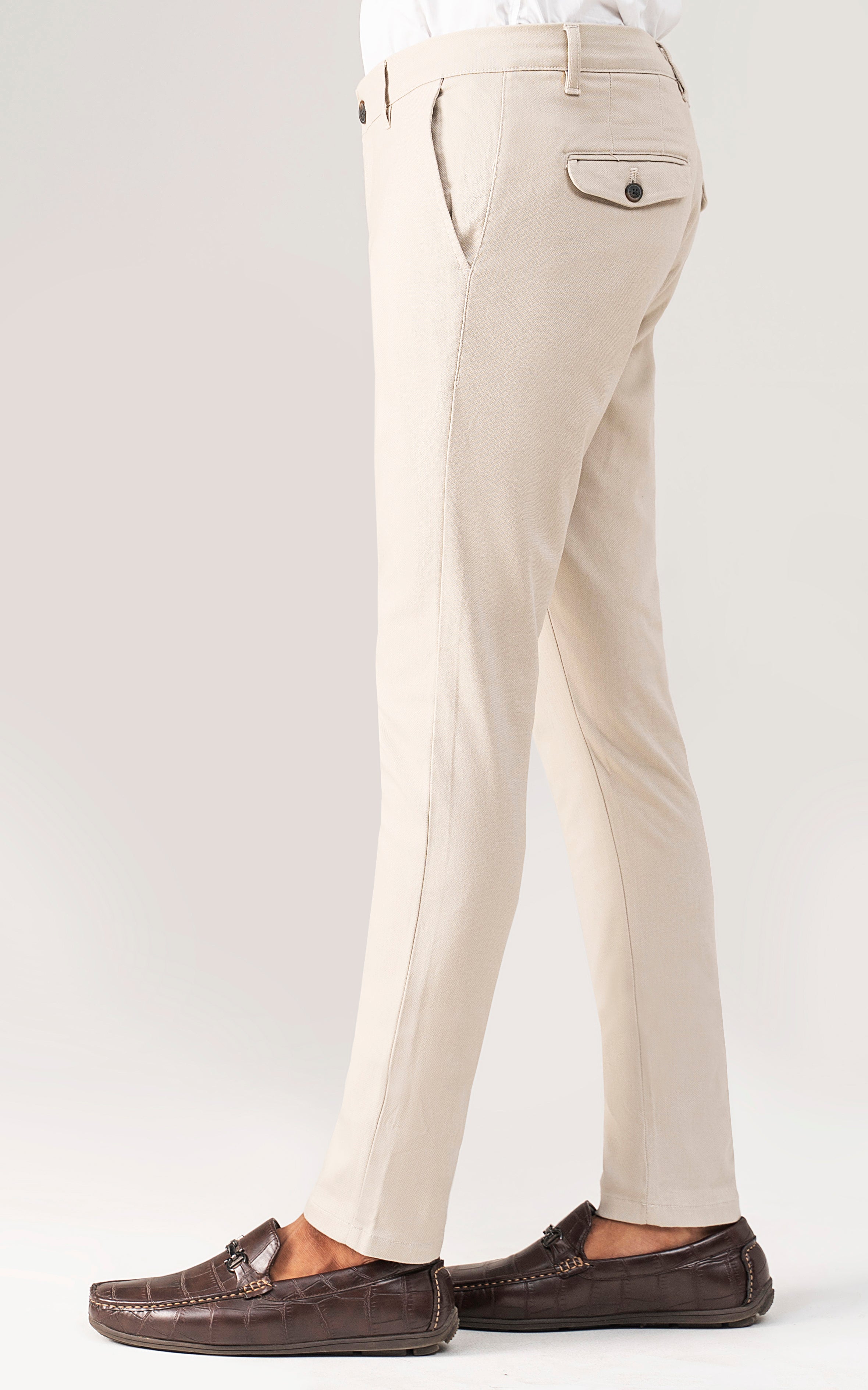 CASUAL PANT CROSS POCKET BEIGE