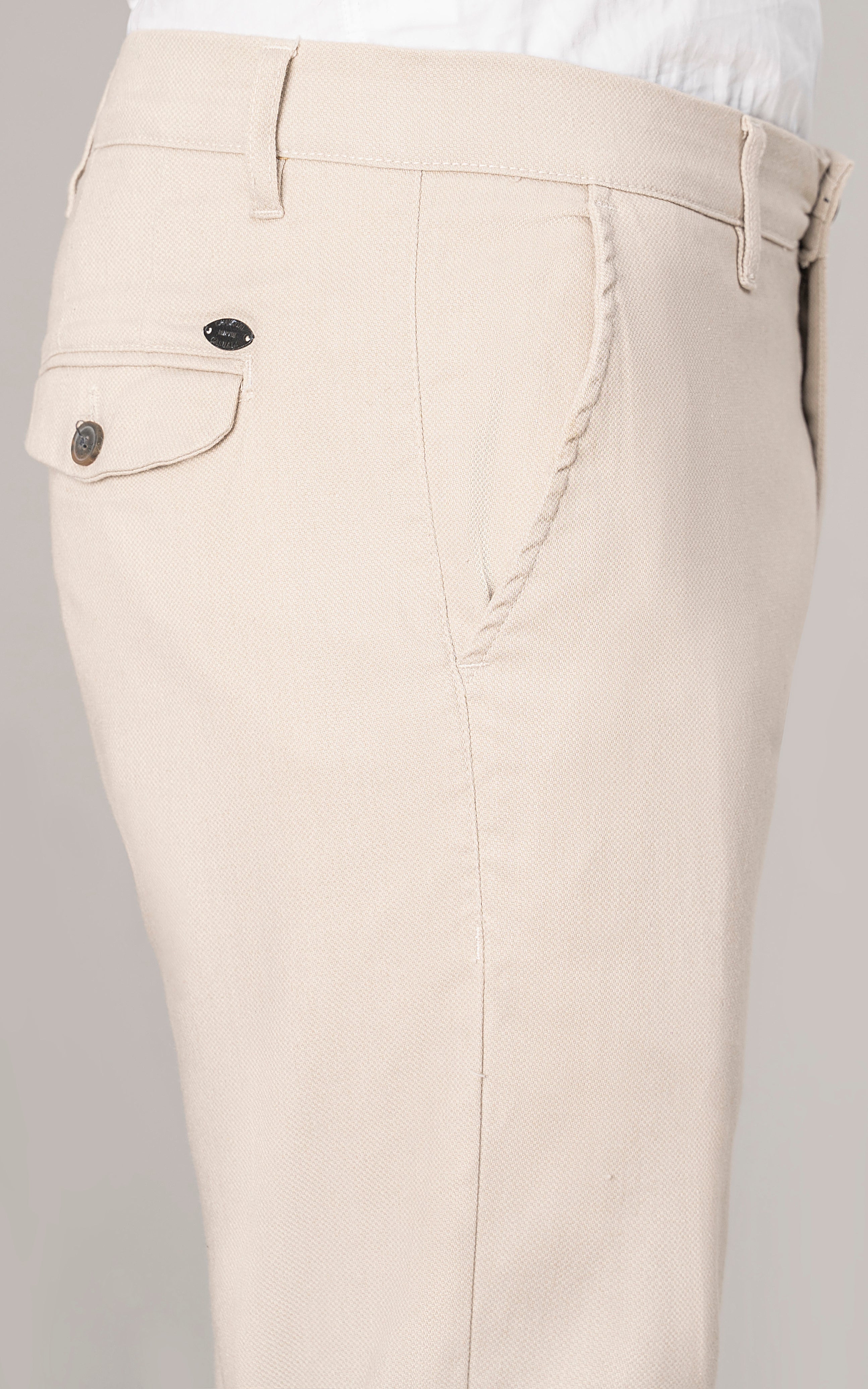 CASUAL PANT CROSS POCKET BEIGE