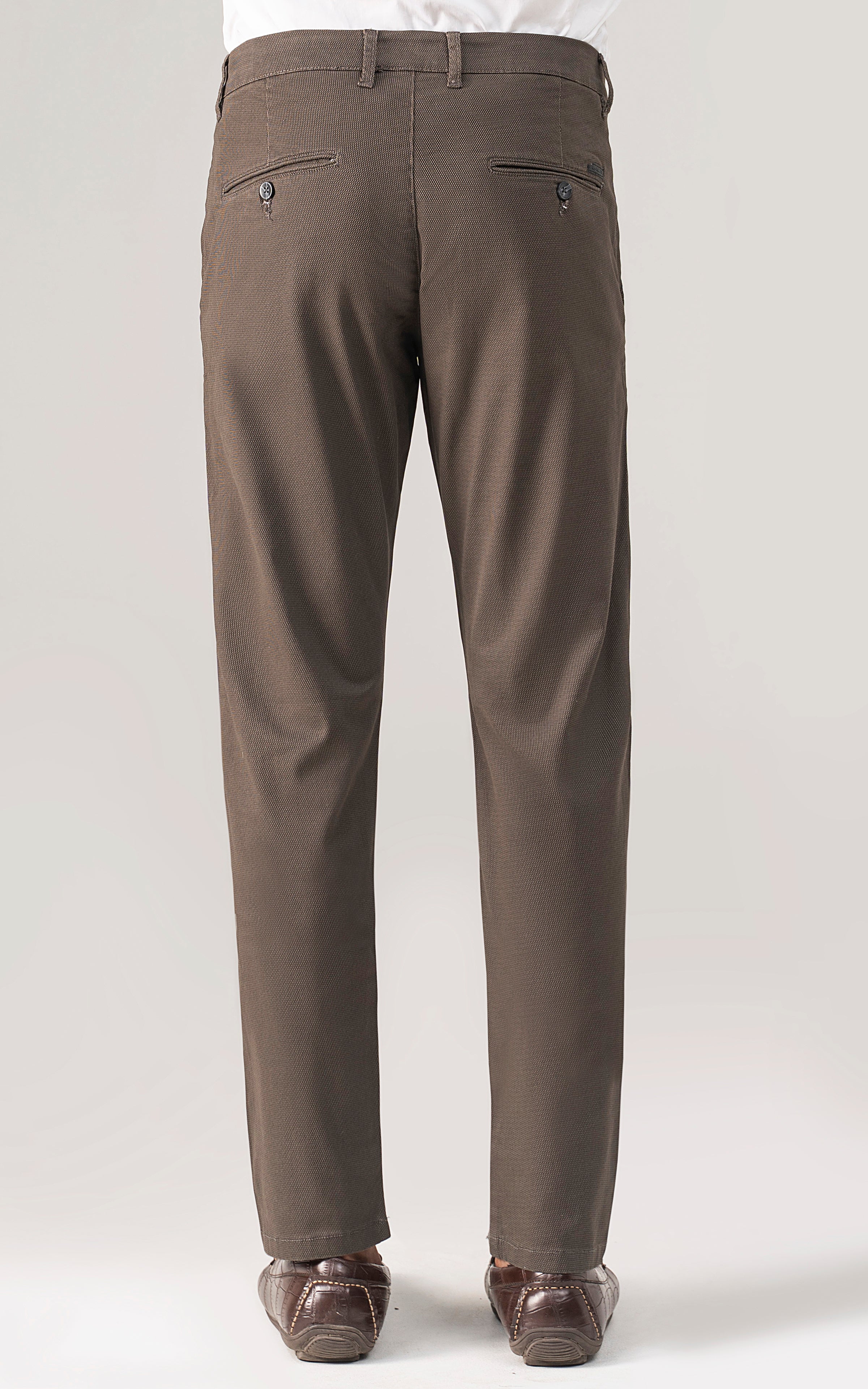 CASUAL PANT CROSS POCKET BROWN