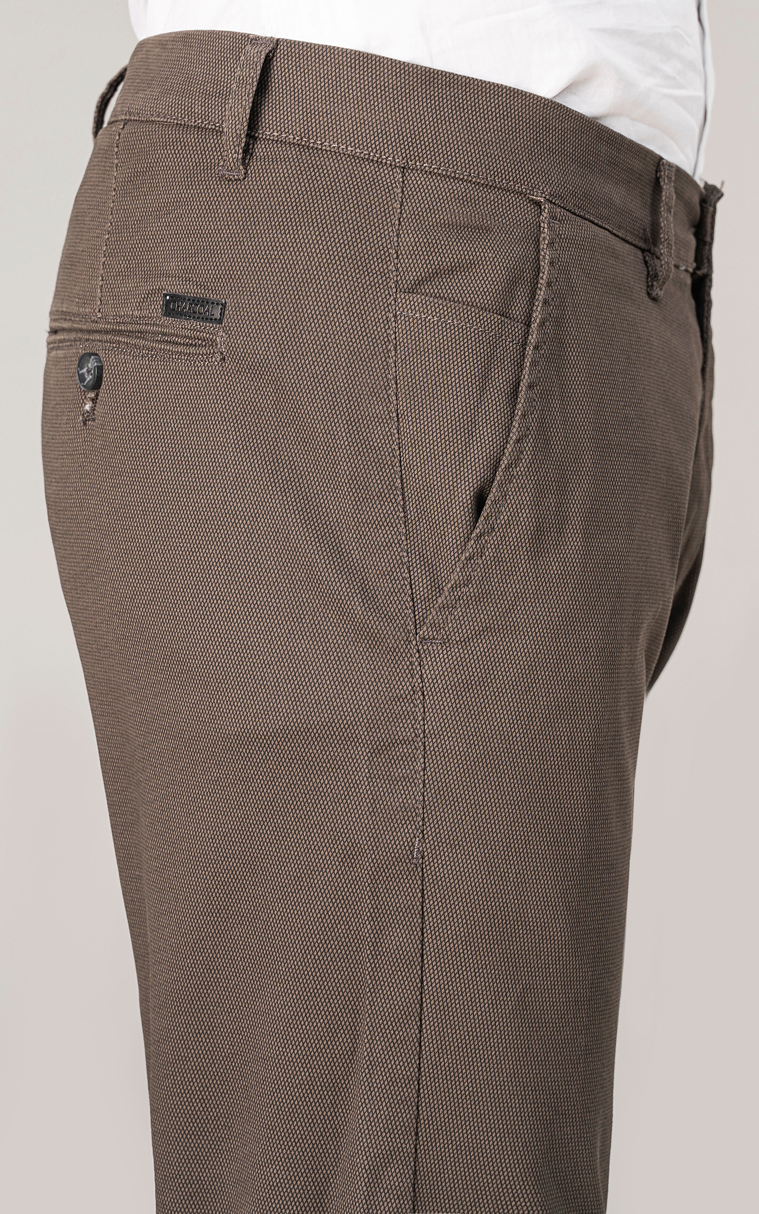 CASUAL PANT CROSS POCKET BROWN