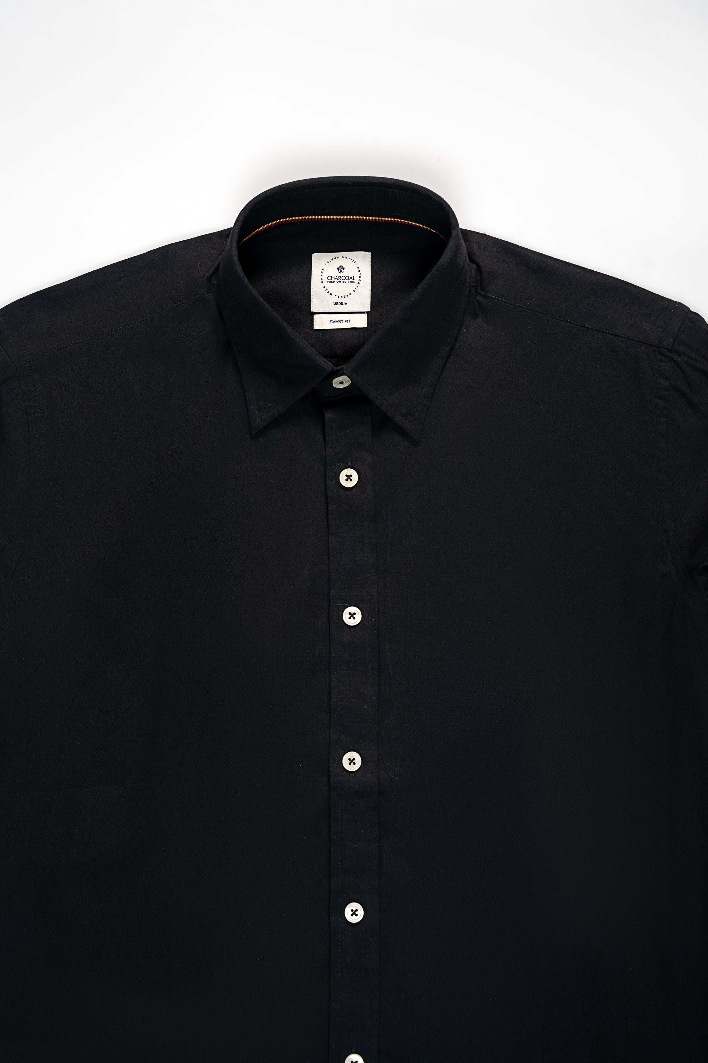 SMART SHIRT BLACK - Charcoal Clothing