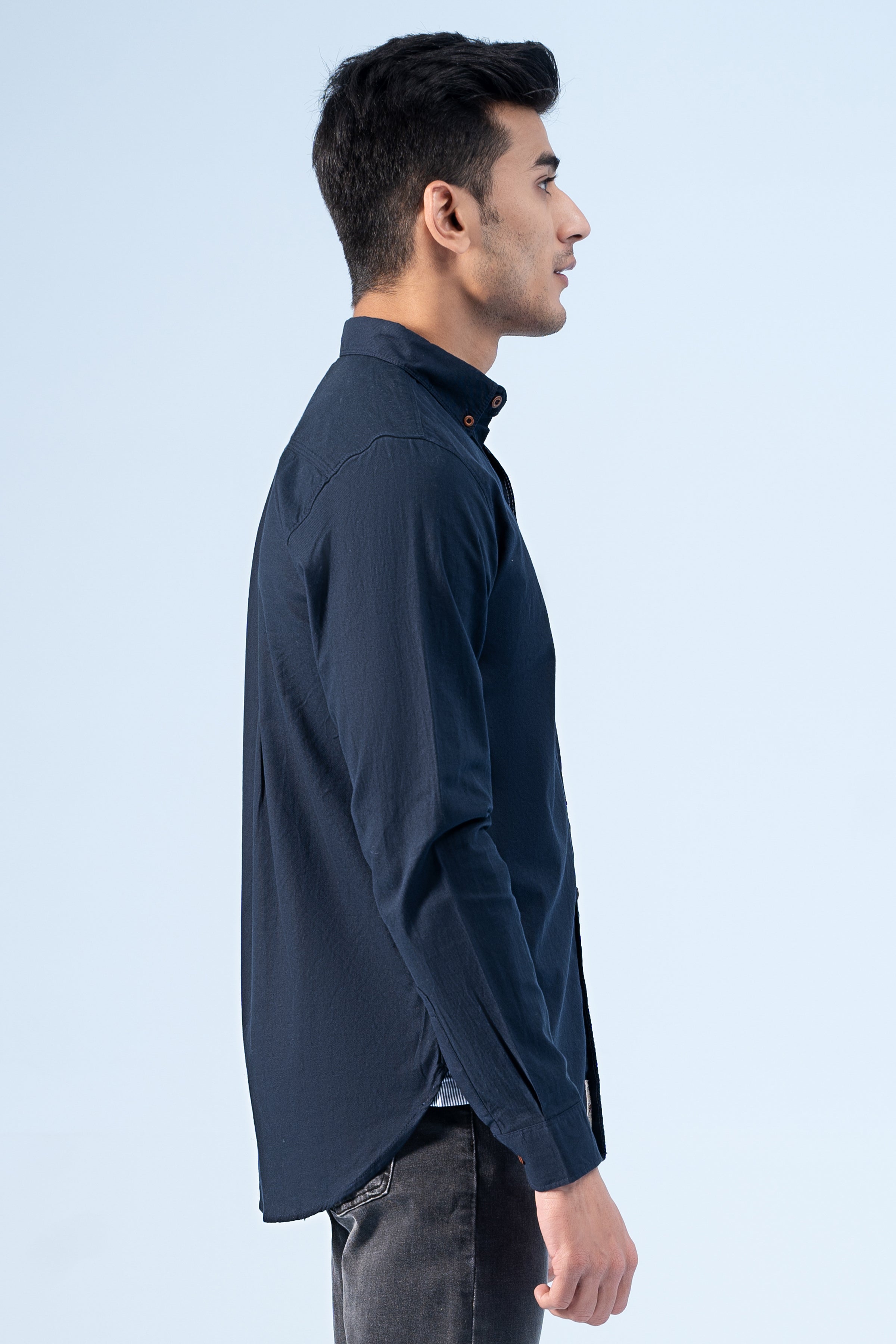 CASUAL SHIRT NAVY - Charcoal Clothing