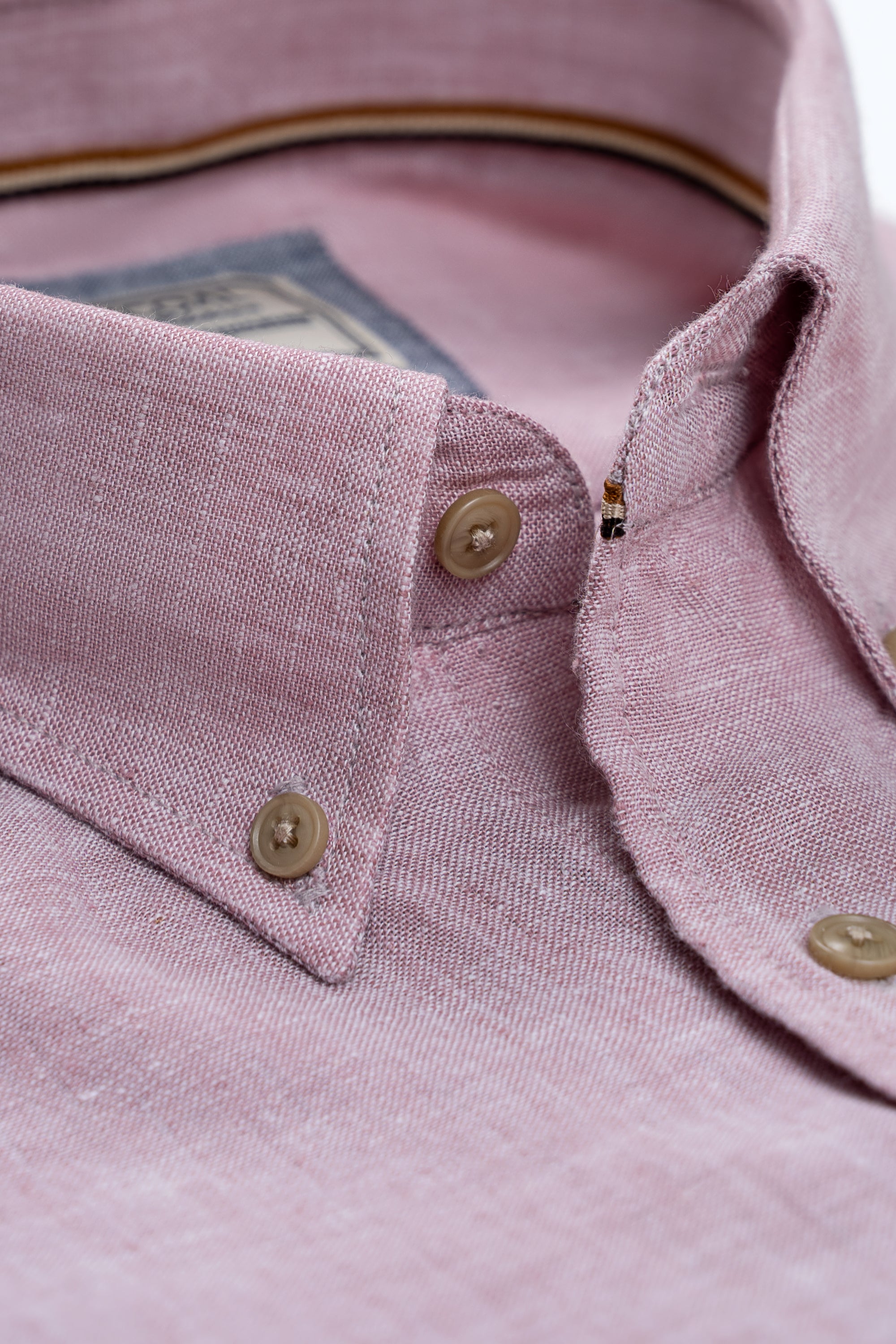 LIMITED EDITION LINEN FABRIC SHIRTS CORAL PINK