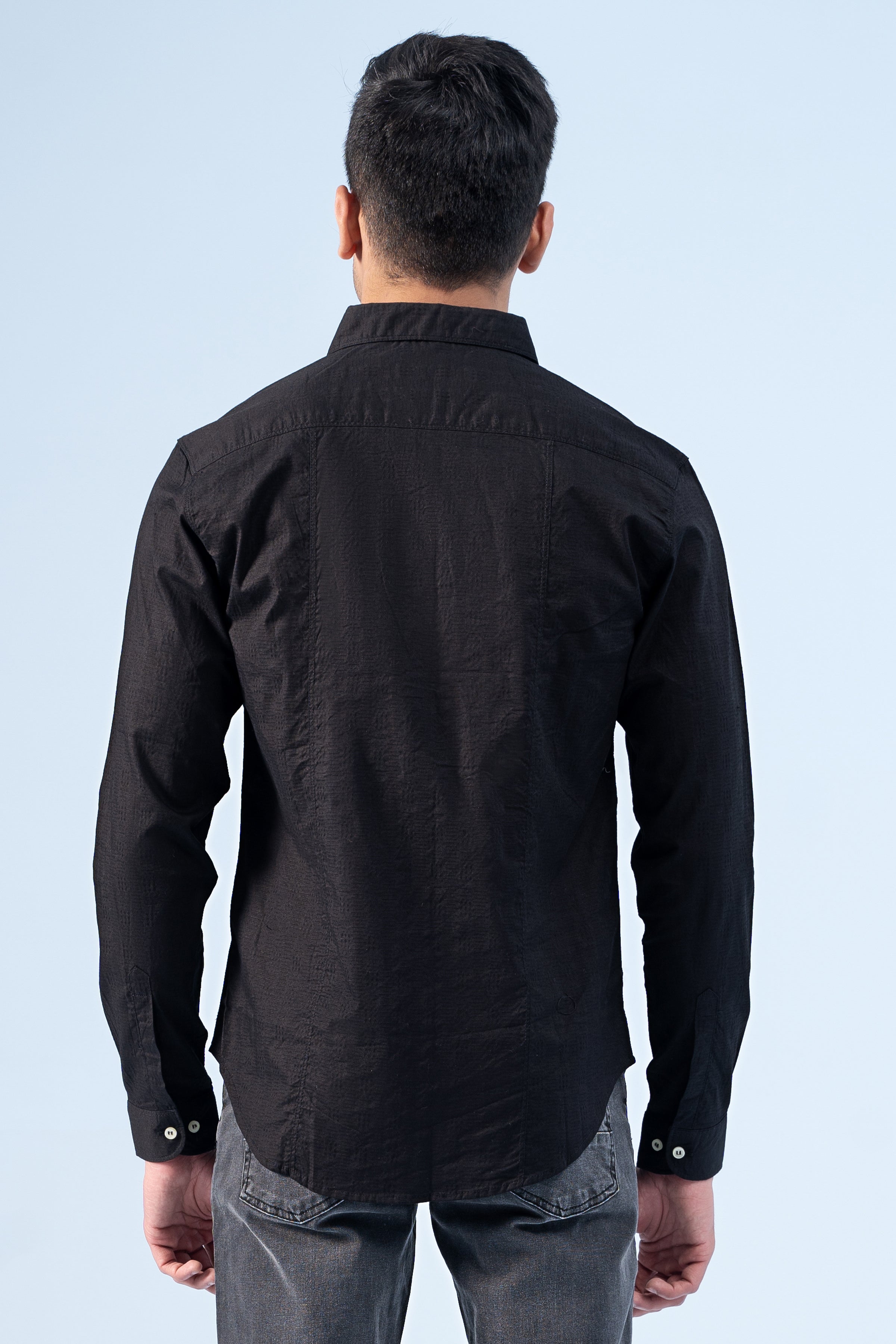CASUAL SHIRT BLACK - Charcoal Clothing