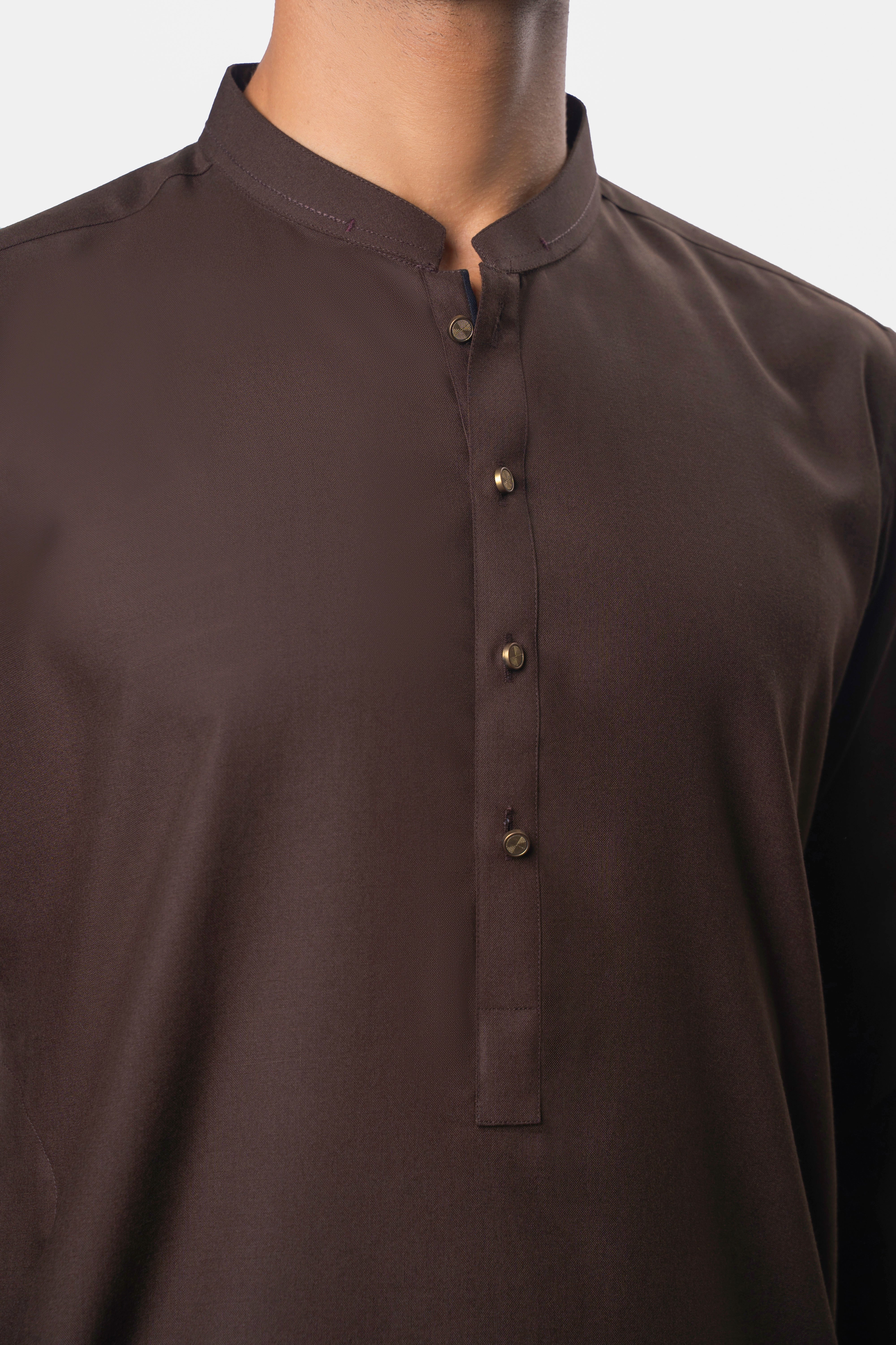 BLENDED KAMEEZ SHALWAR | EXECUTIVE COLLECTION DARK BROWN