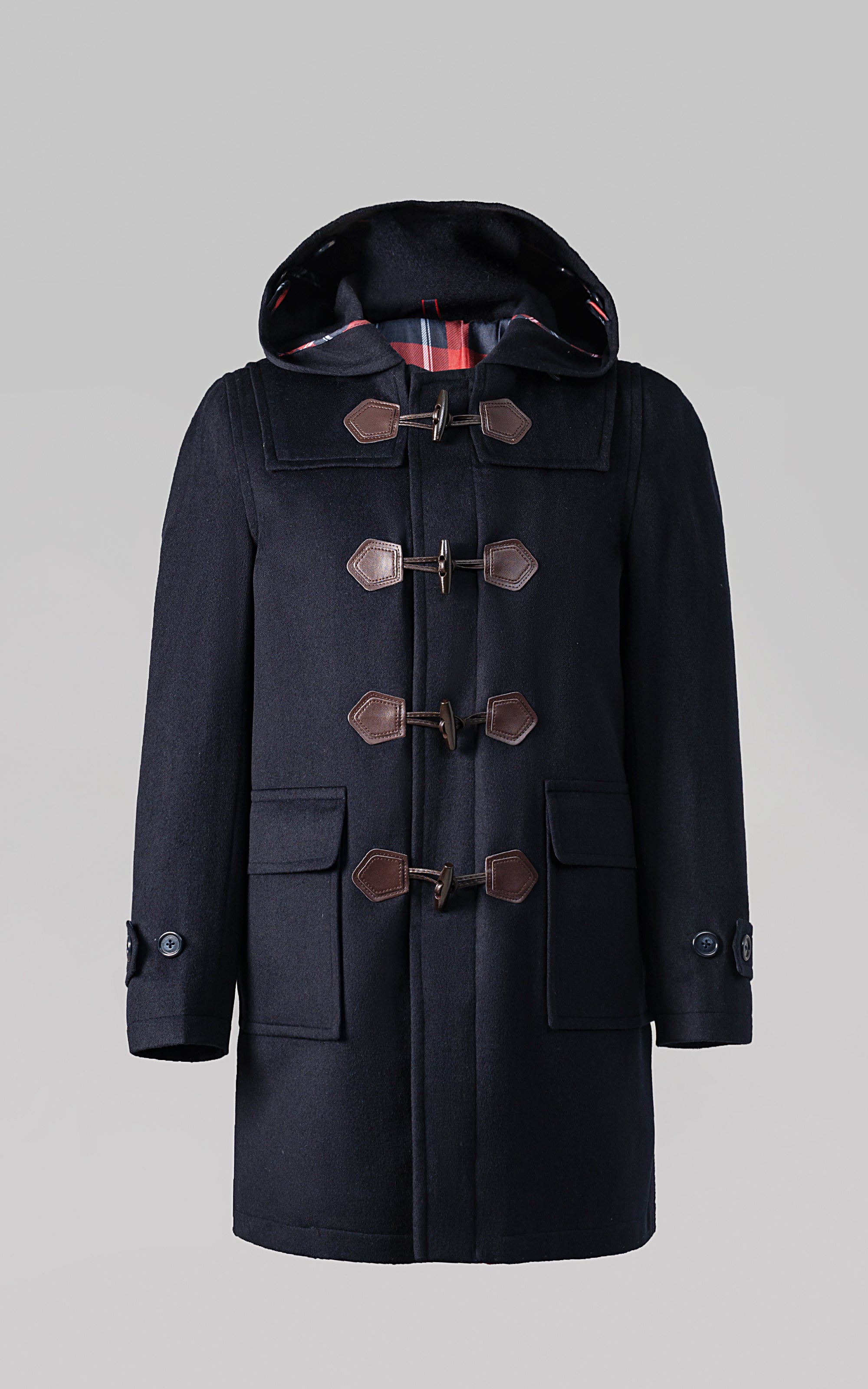 MEN'S HOODED DUFFLE COAT NAVY