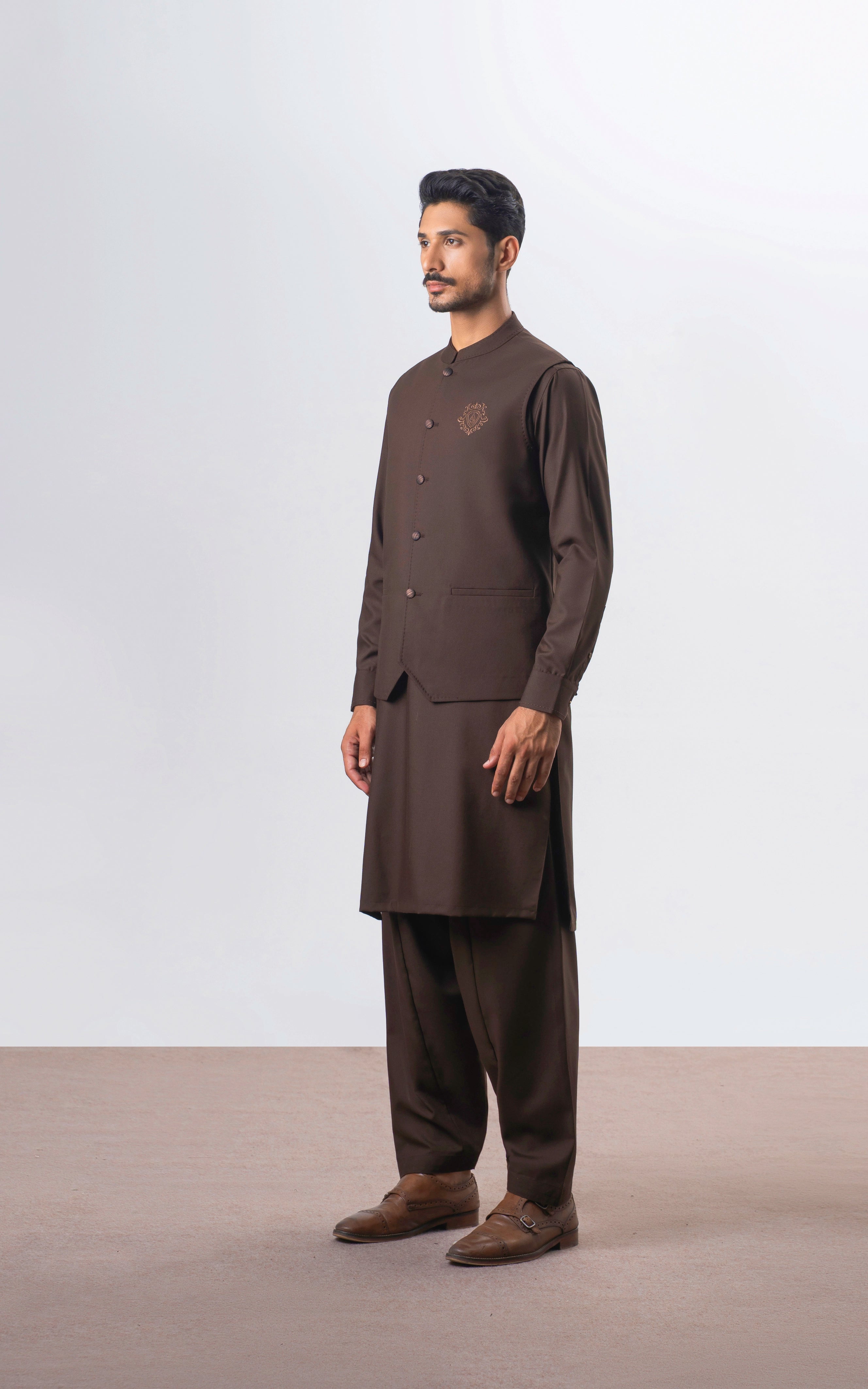 PREMIUM BLENDED WAISTCOAT | EXECUTIVE COLLECTION DARK BROWN