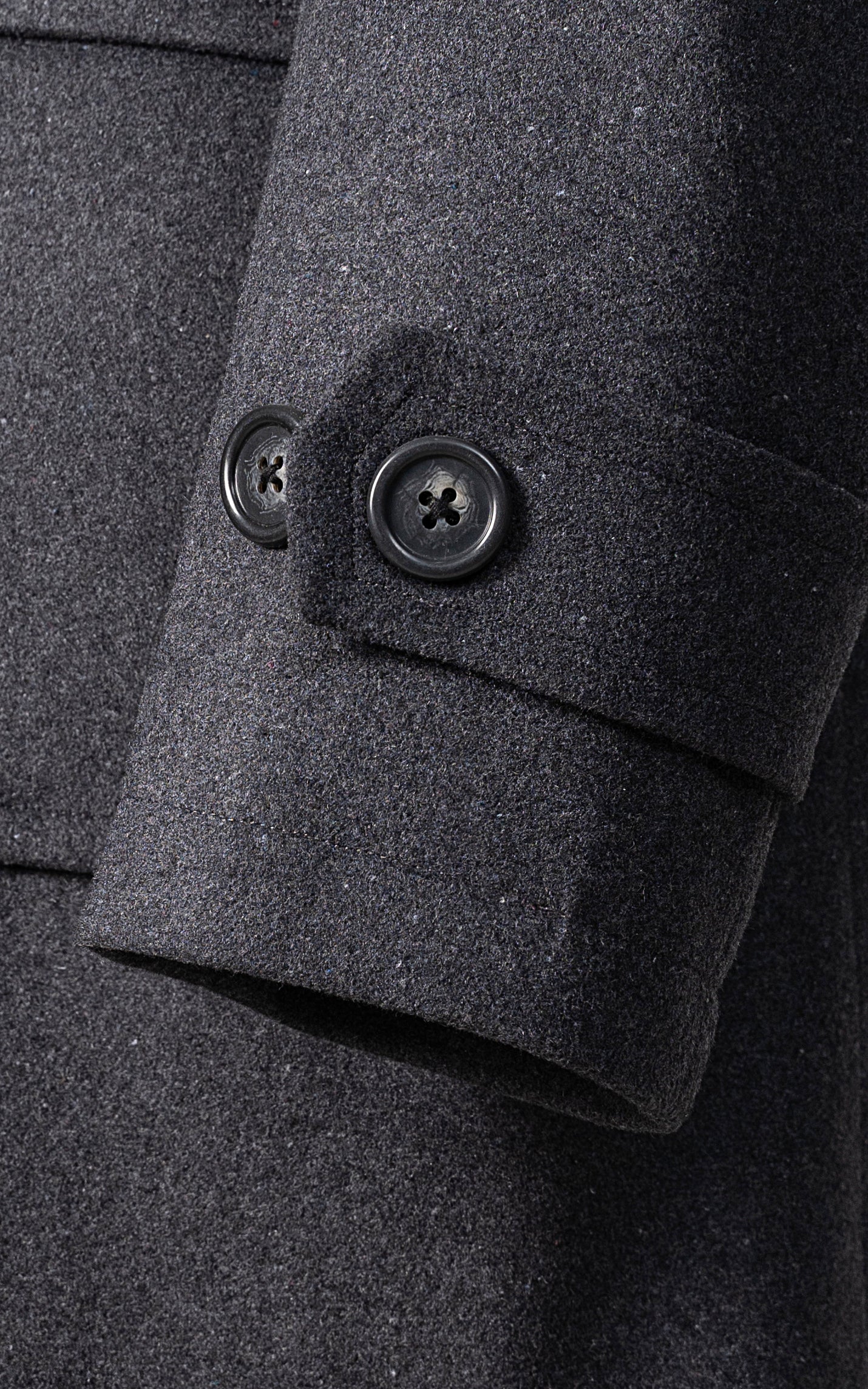 MEN'S HOODED DUFFLE COAT CHARCOAL