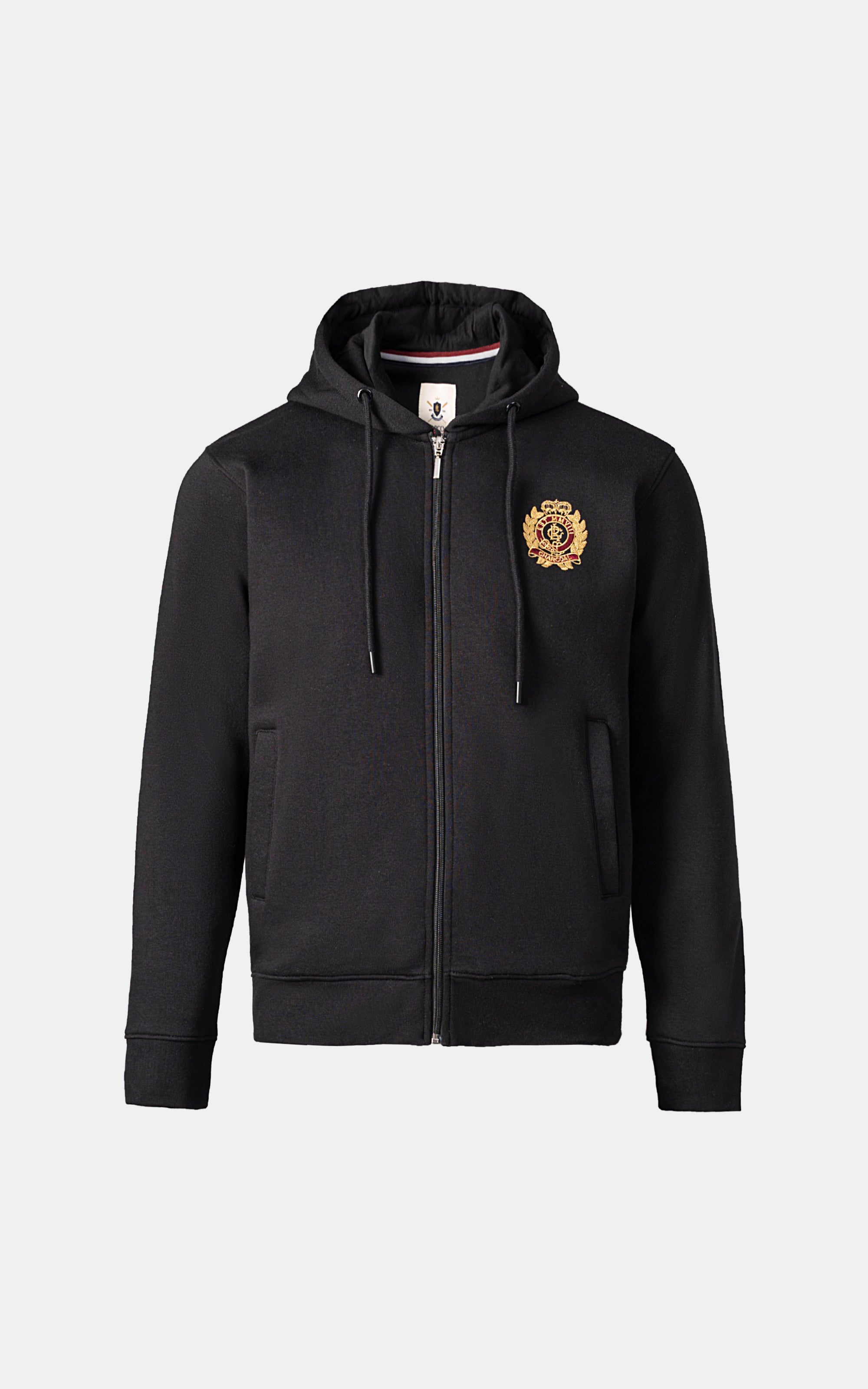 ZIPPER HOODIE BLACK