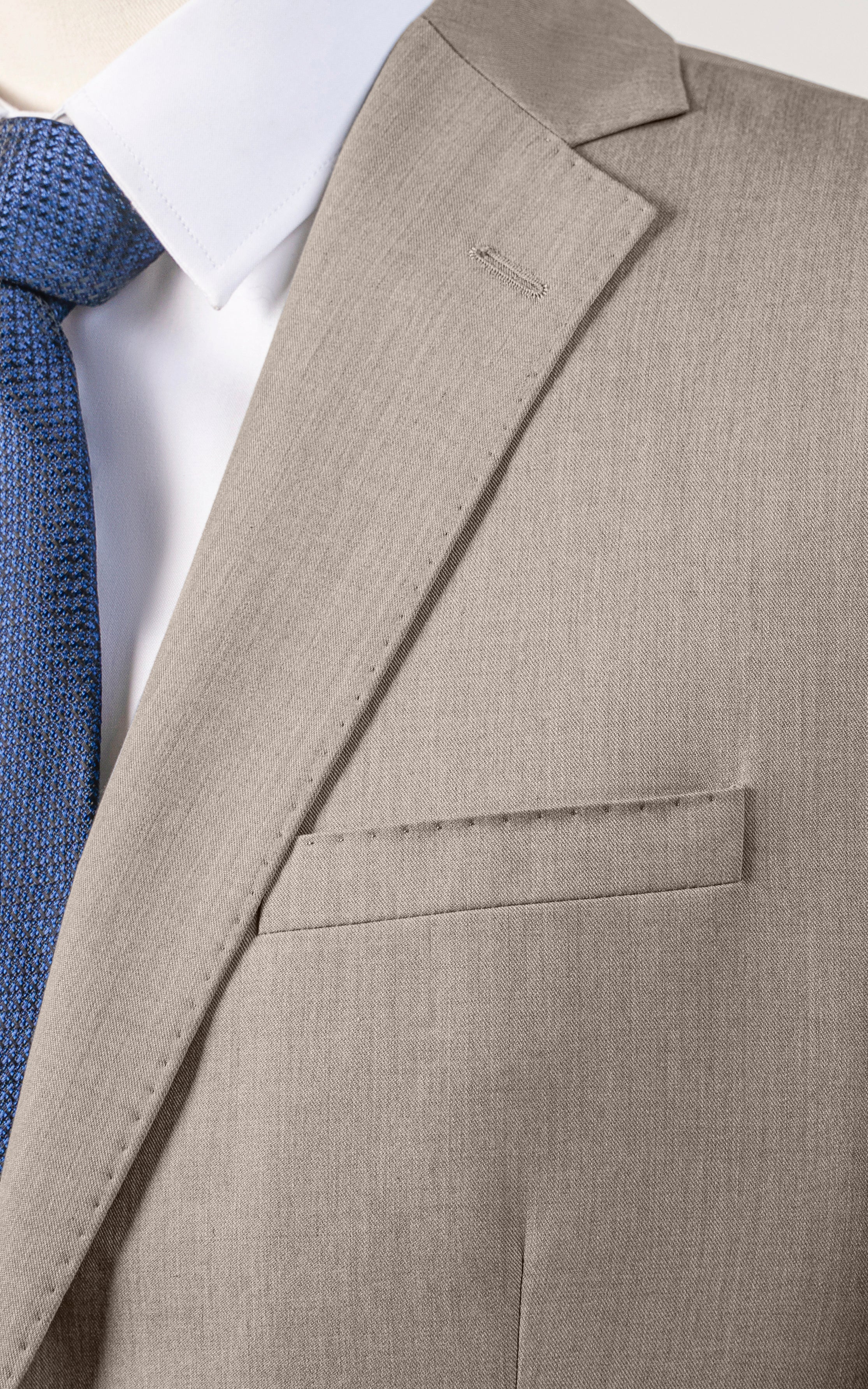 SLIM FIT 2 PIECE SUIT LIGHT KHAKI