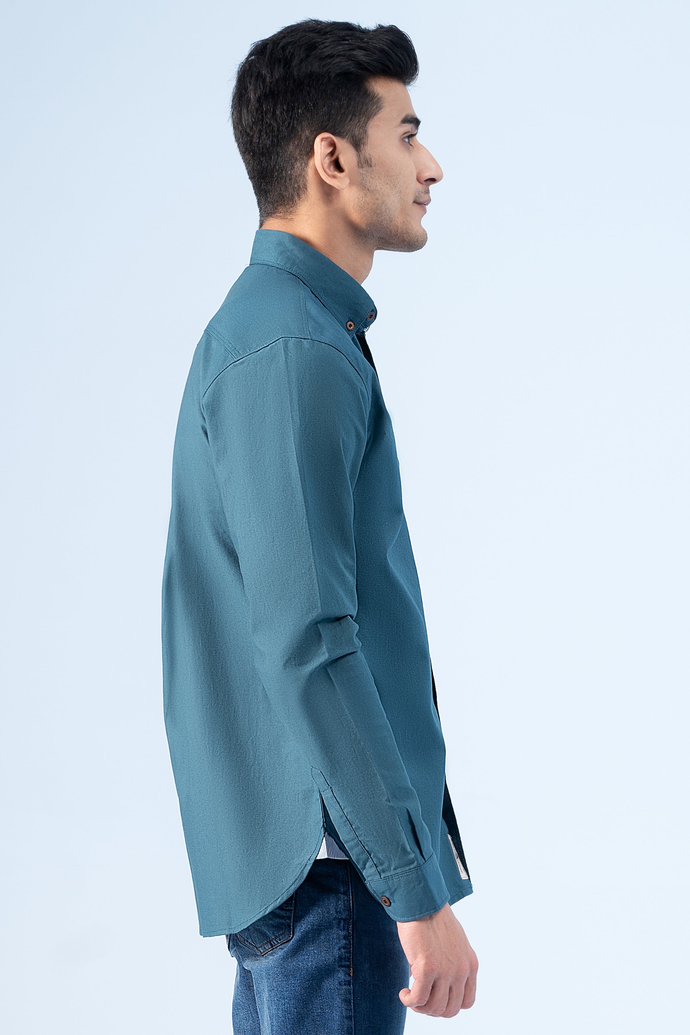 CASUAL SHIRT TEAL - Charcoal Clothing
