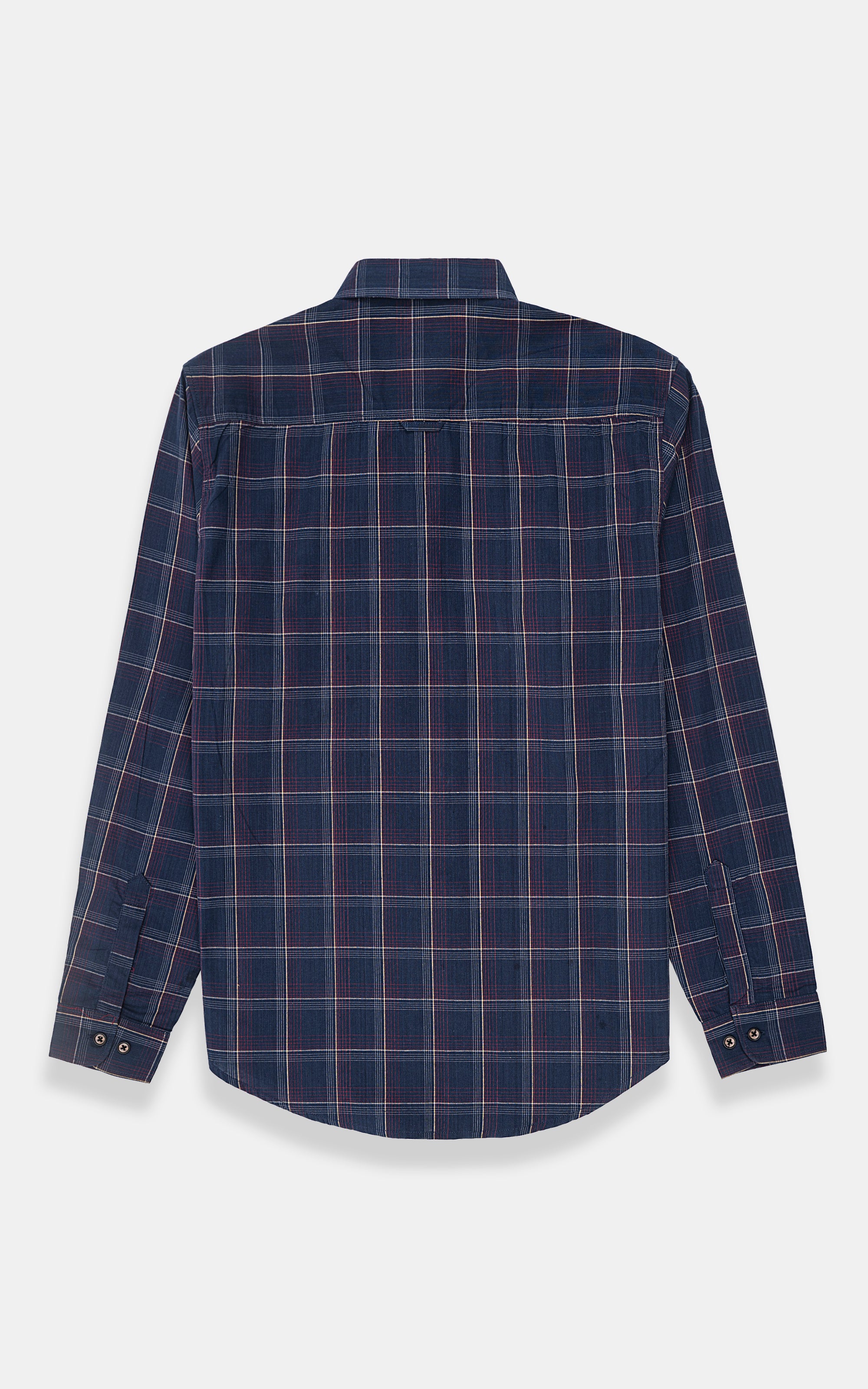 CASUAL SHIRT NAVY CHECK