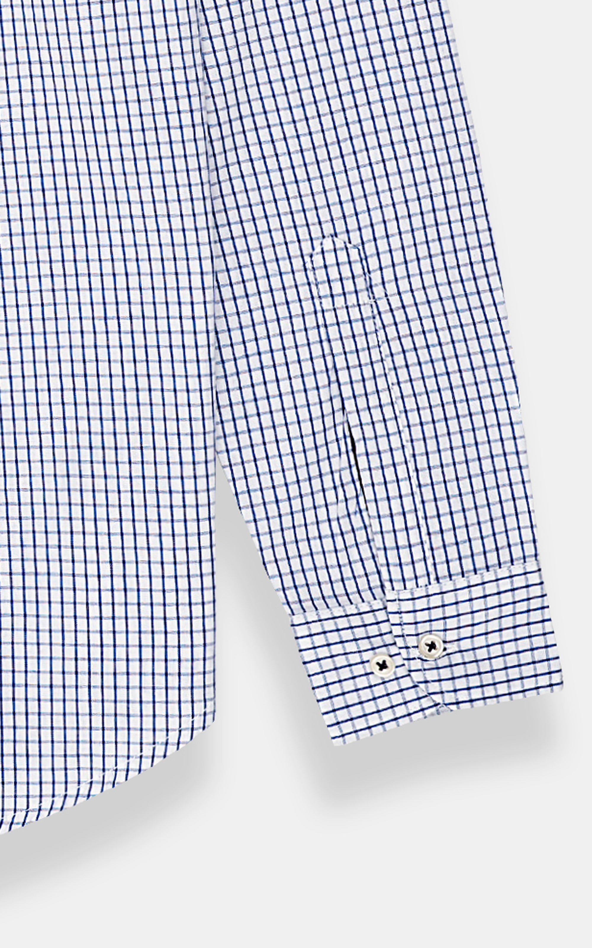 CASUAL SHIRT WHITE NAVY CHECK