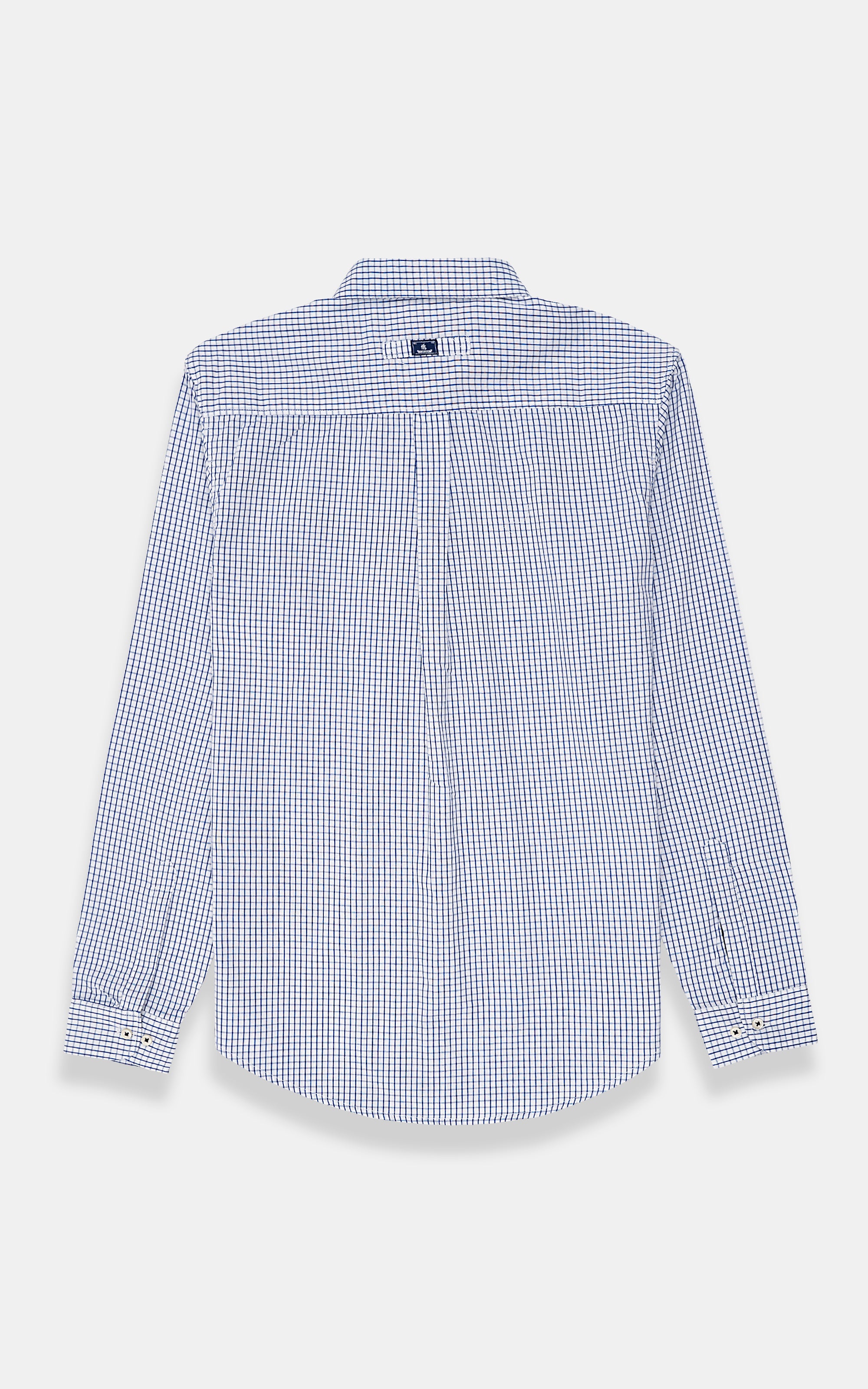 CASUAL SHIRT WHITE NAVY CHECK