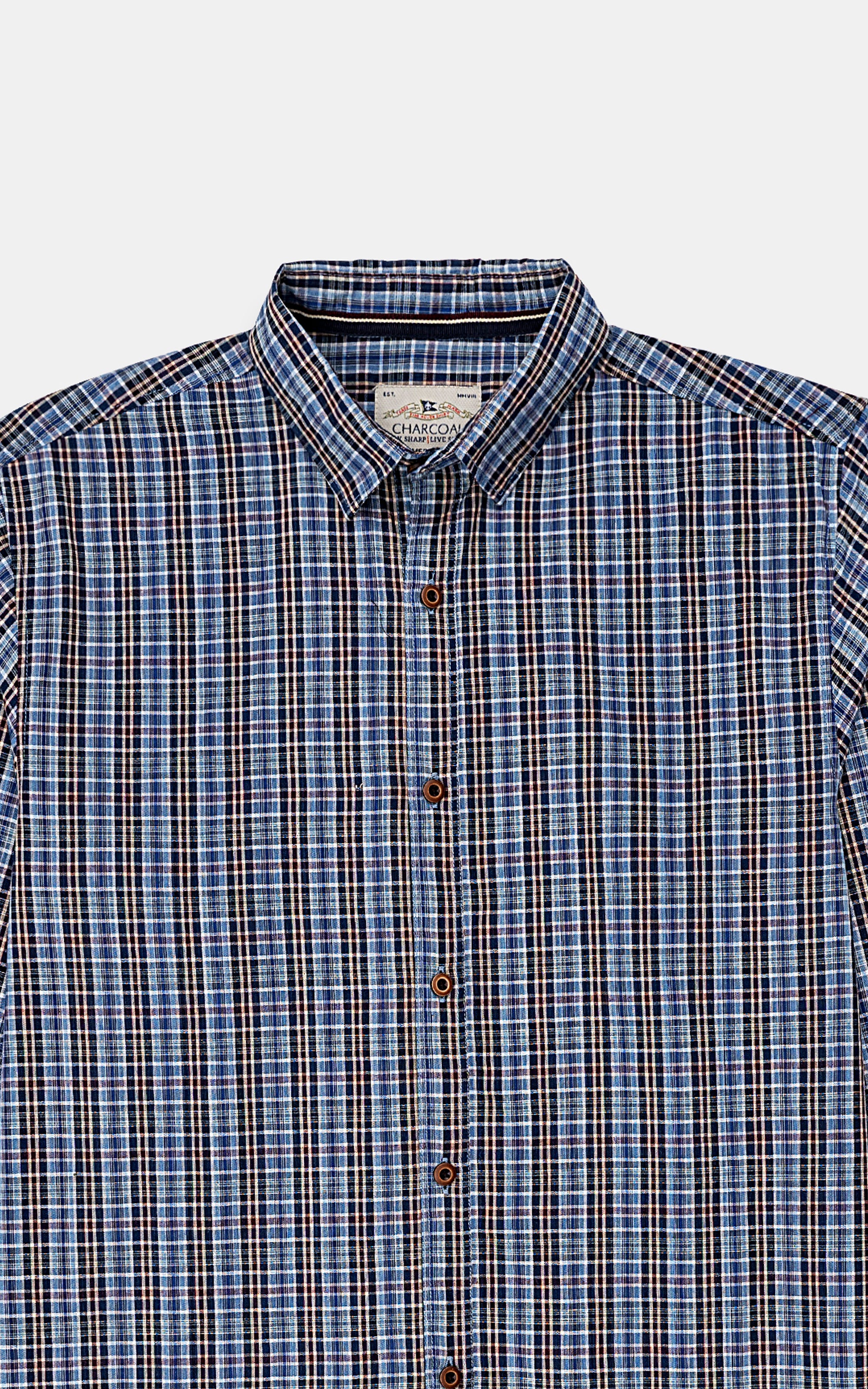 CASUAL SHIRT BLUE CHECK