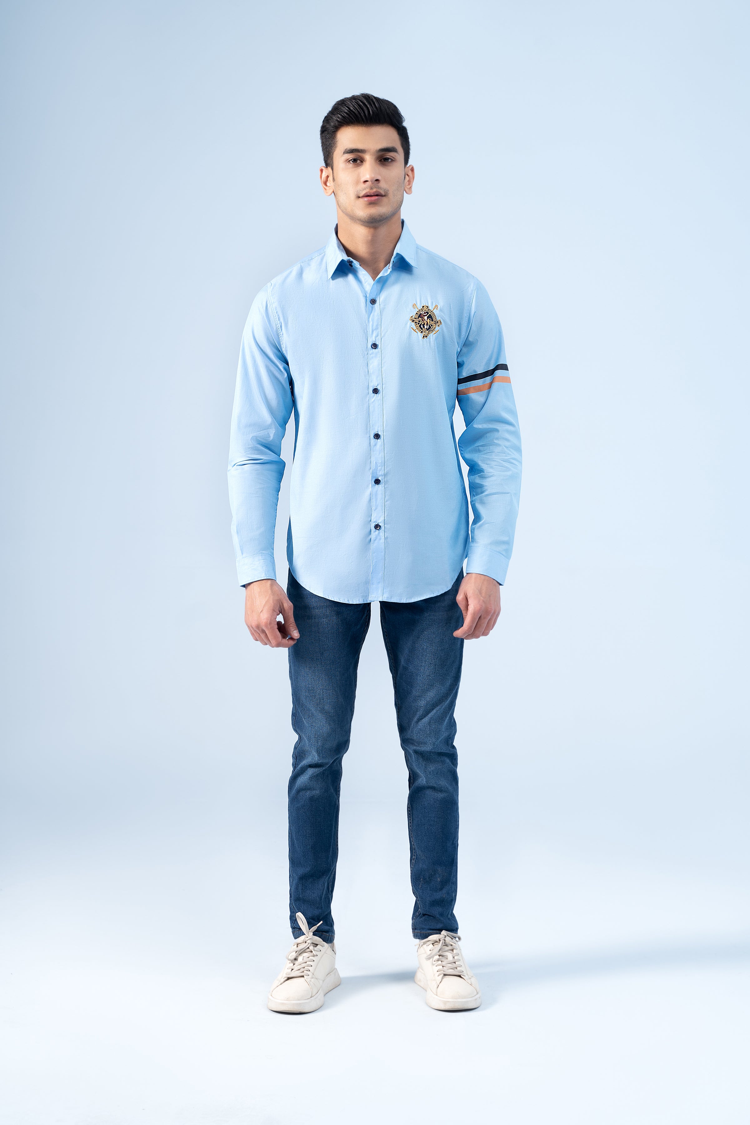 CASUAL SHIRT SKY BLUE - Charcoal Clothing
