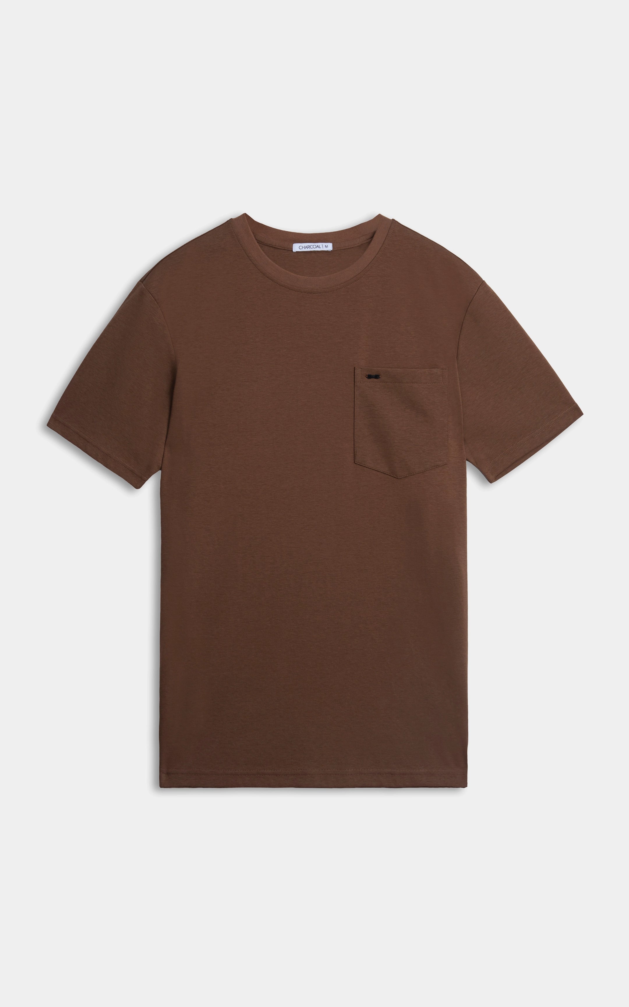 OVERSIZE FIT CREW NECK T-SHIRT BROWN