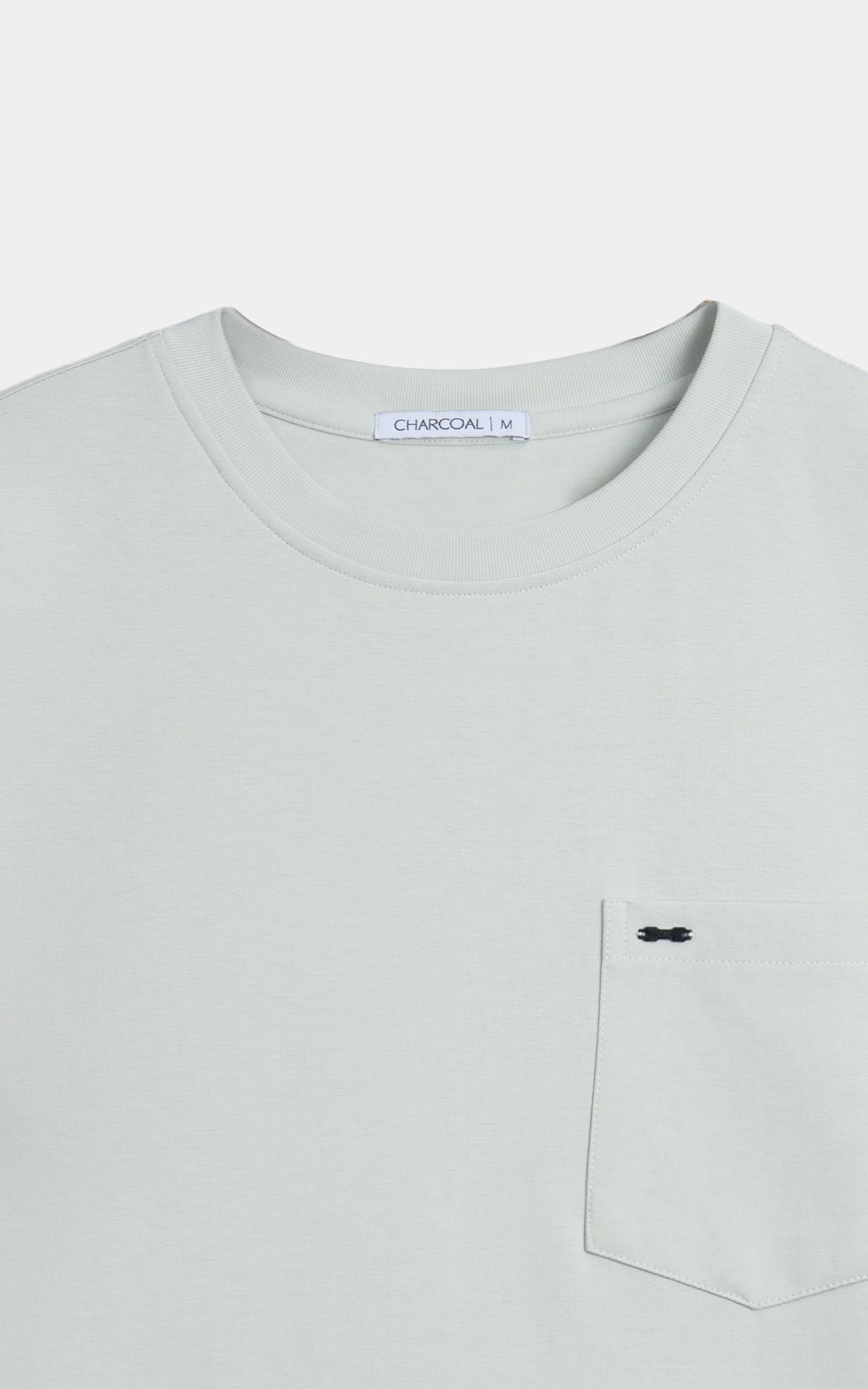 OVERSIZE FIT CREW NECK T-SHIRT AQUA GREEN