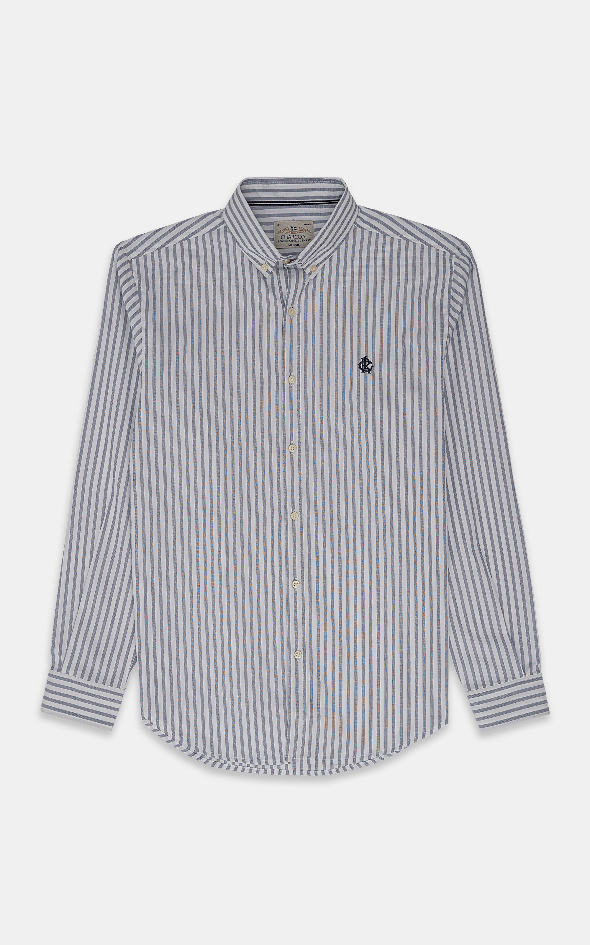 CASUAL SHIRT WHITE BLUE