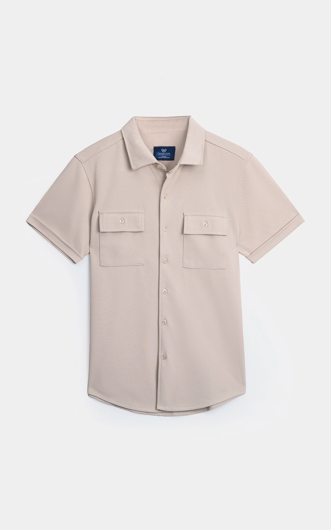 REGULAR COLLAR CASUAL SHIRT KHAKI