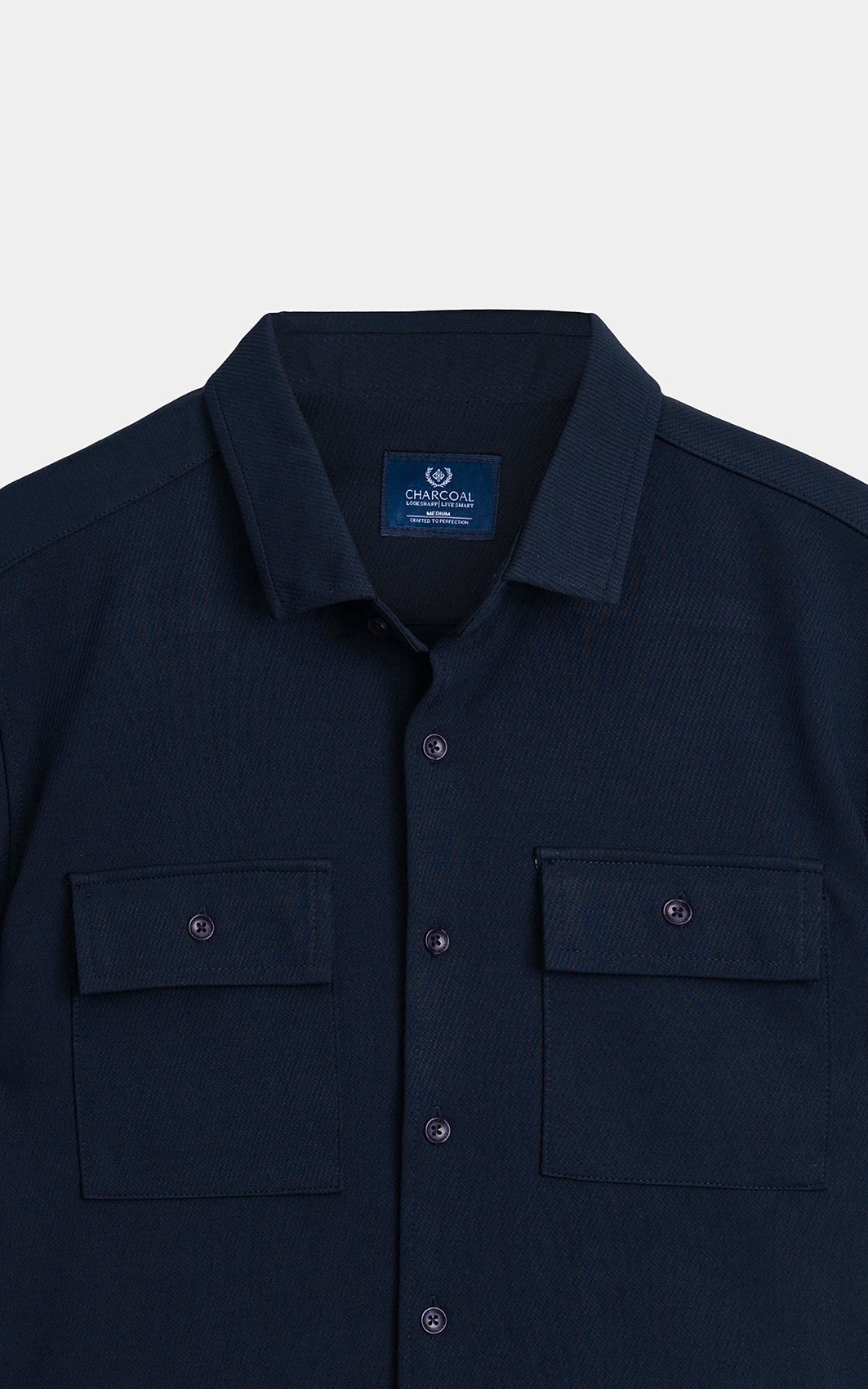 REGULAR COLLAR CASUAL SHIRT NAVY