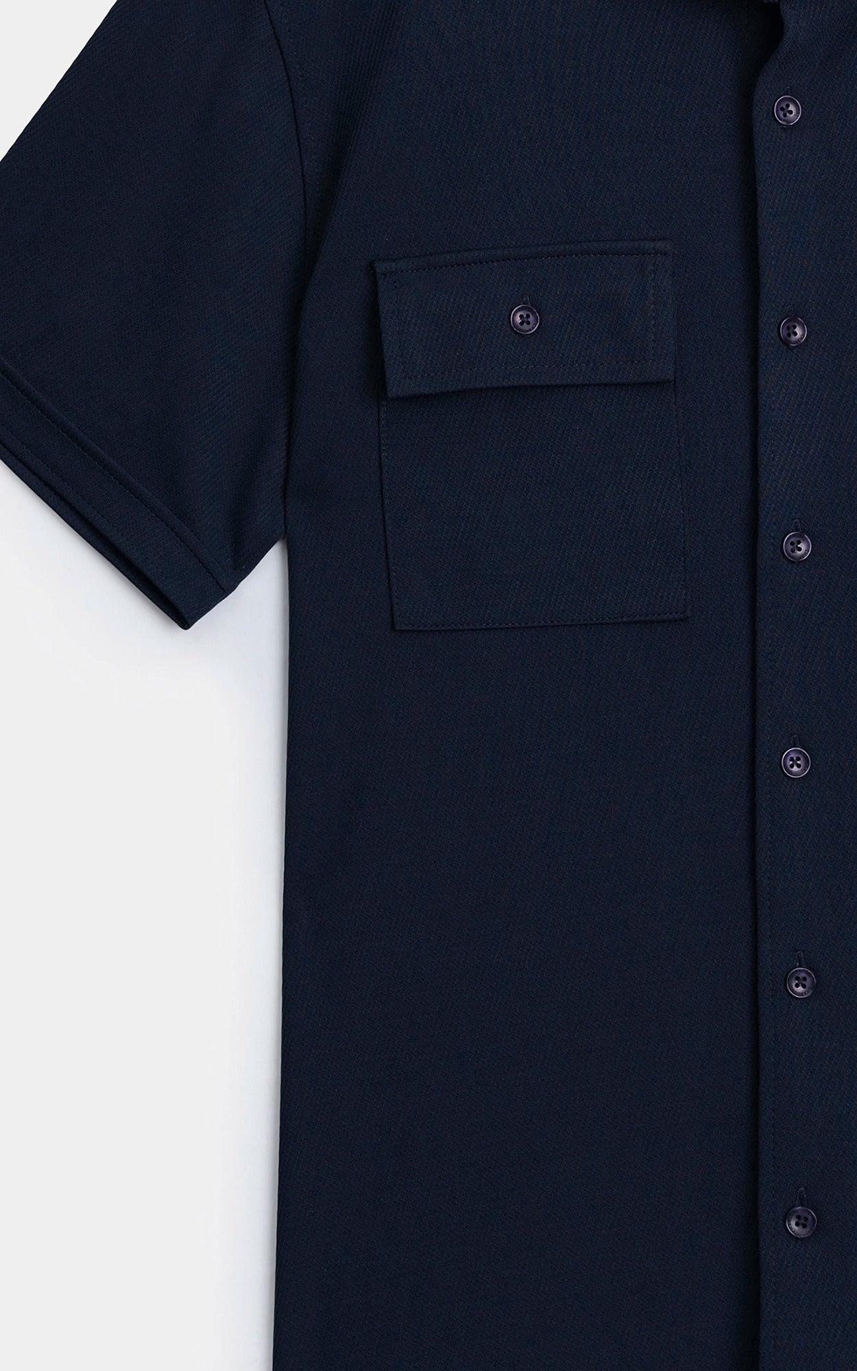 REGULAR COLLAR CASUAL SHIRT NAVY