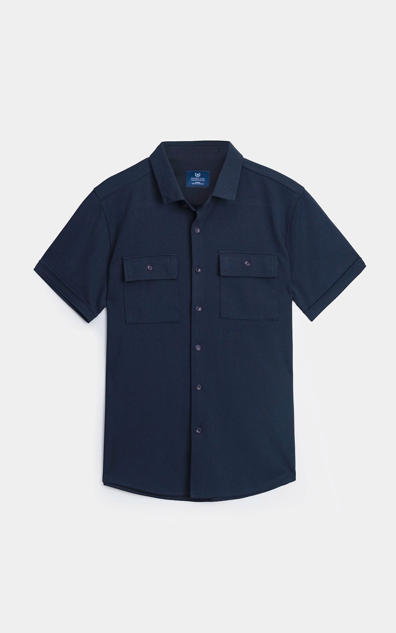 REGULAR COLLAR CASUAL SHIRT NAVY