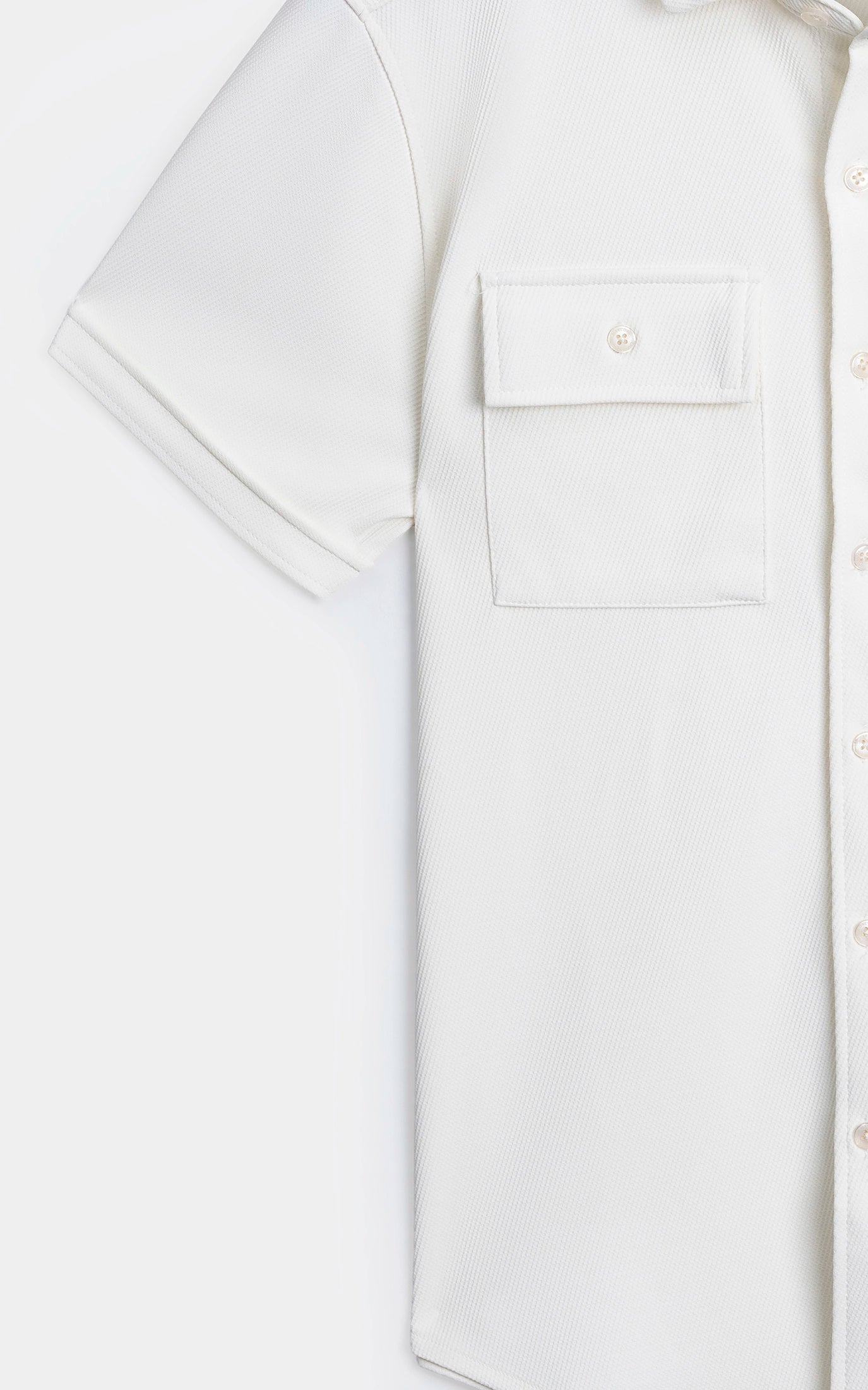 REGULAR COLLAR CASUAL SHIRT OFF WHITE