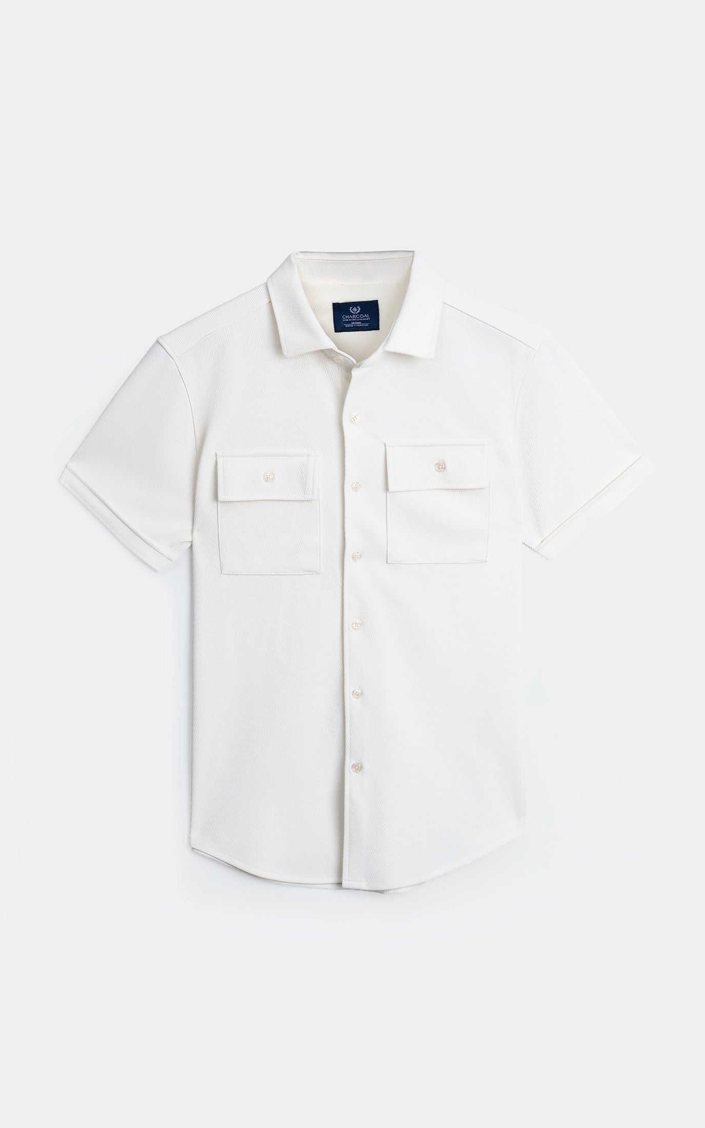 REGULAR COLLAR CASUAL SHIRT OFF WHITE