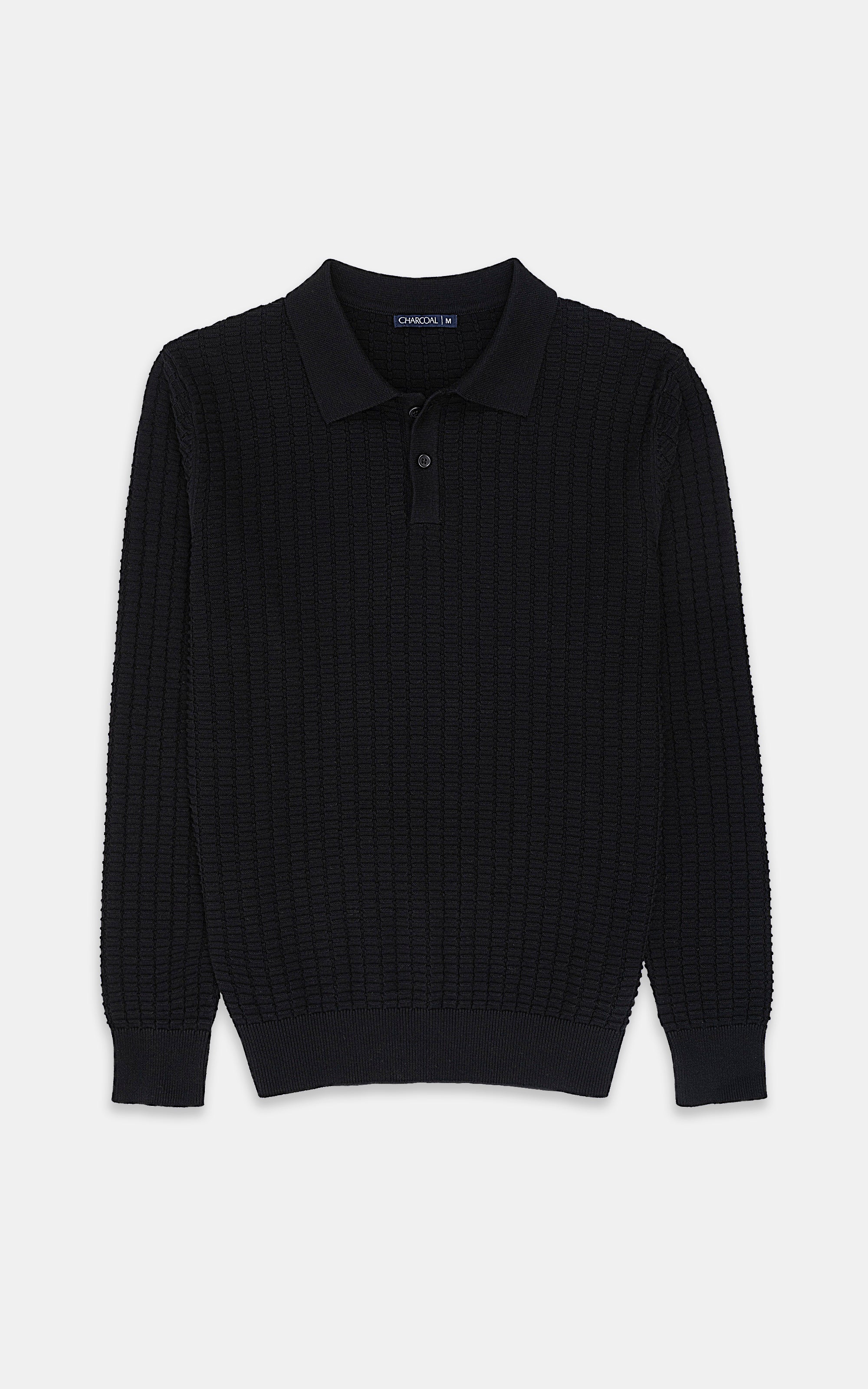 CLASSIC POLO SWEATER BLACK