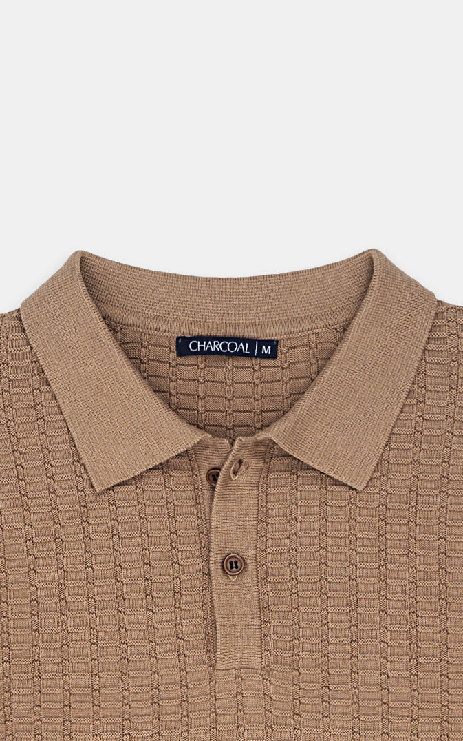 CLASSIC POLO SWEATER  KHAKI